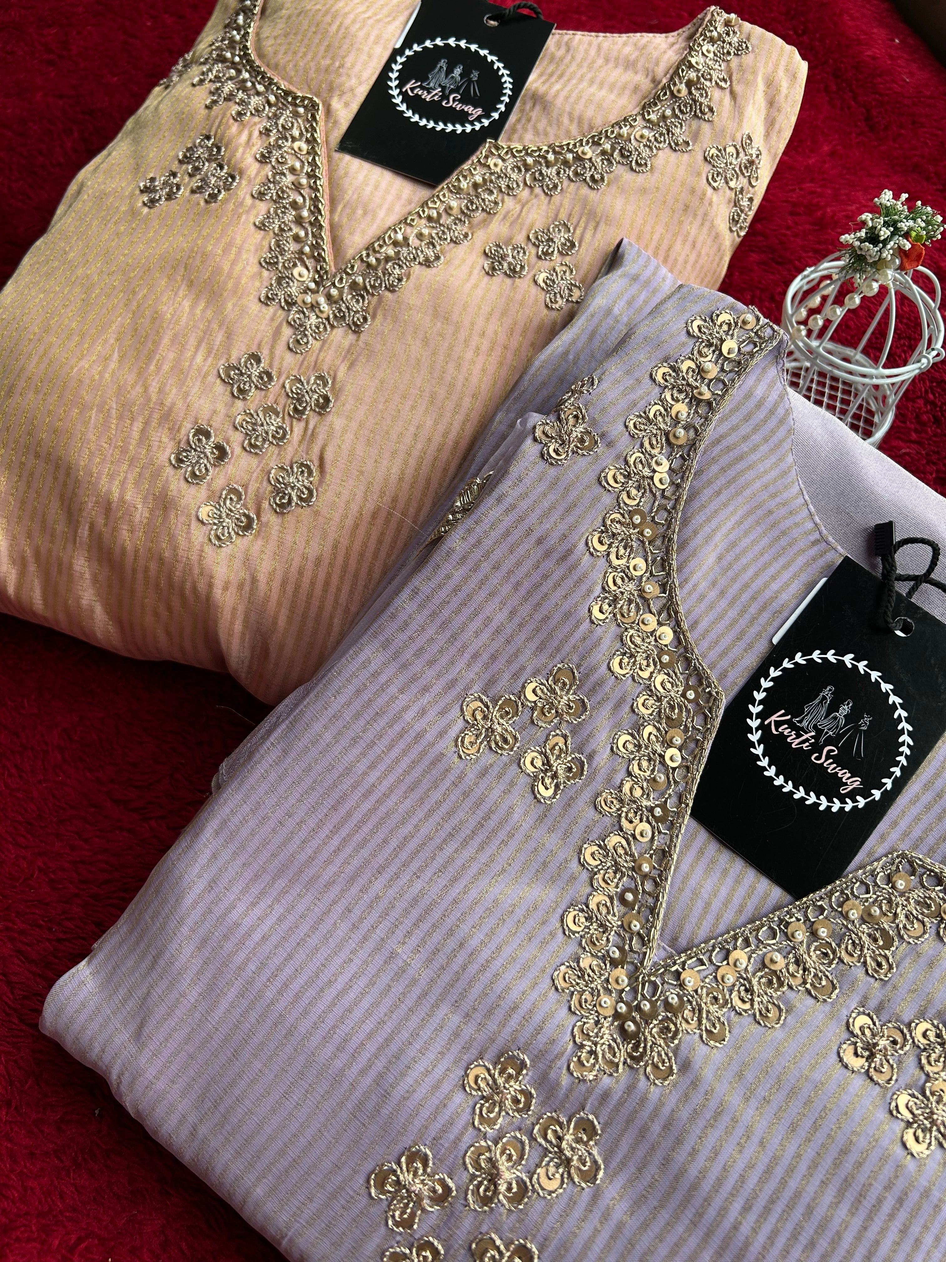 “RUSHALI” Premium Tissue Sharara Set ✨💕 | KurtiSwag
