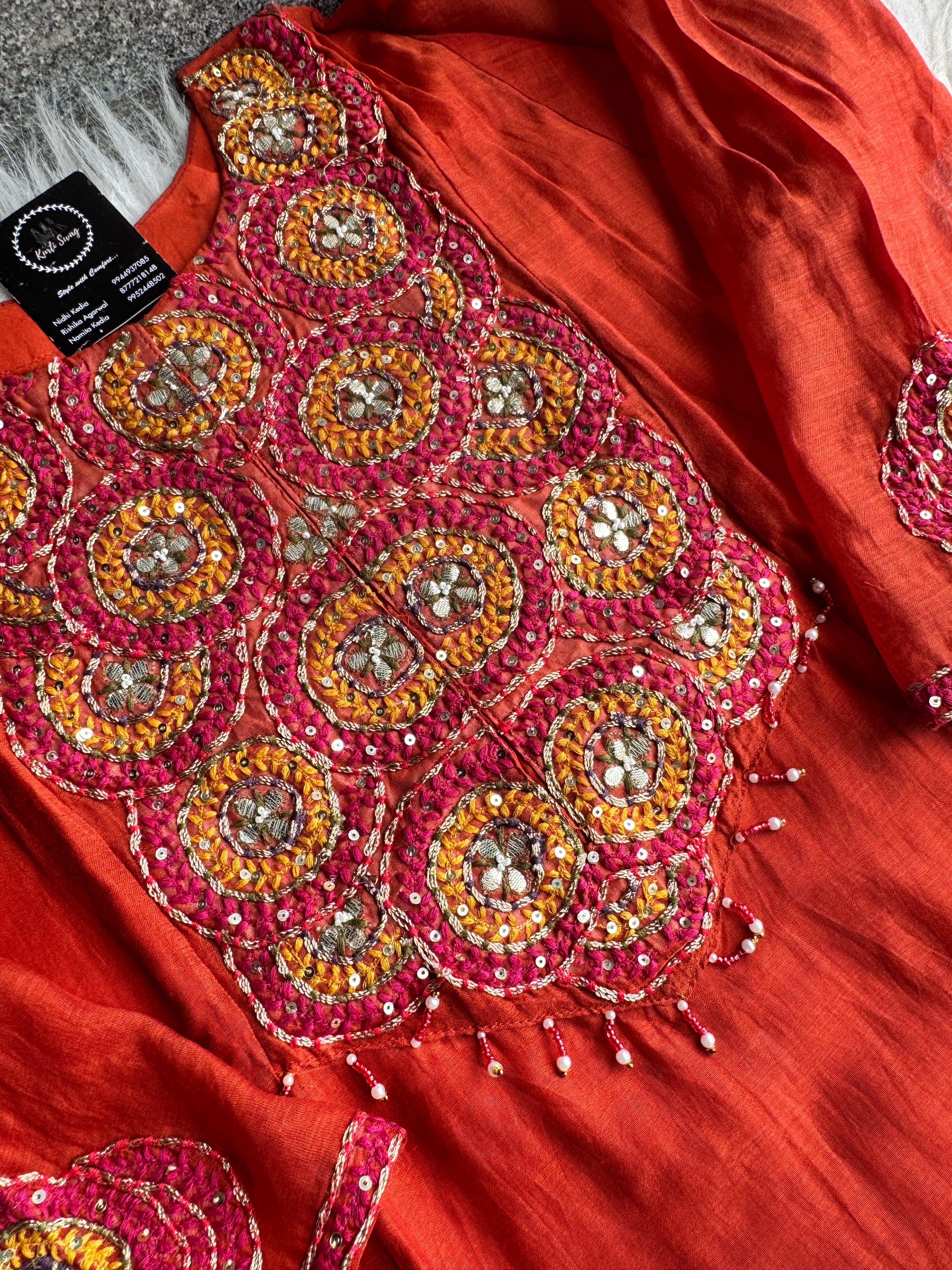 “BAABUL”Premium Mul Chanderi Kurta Set | KurtiSwag