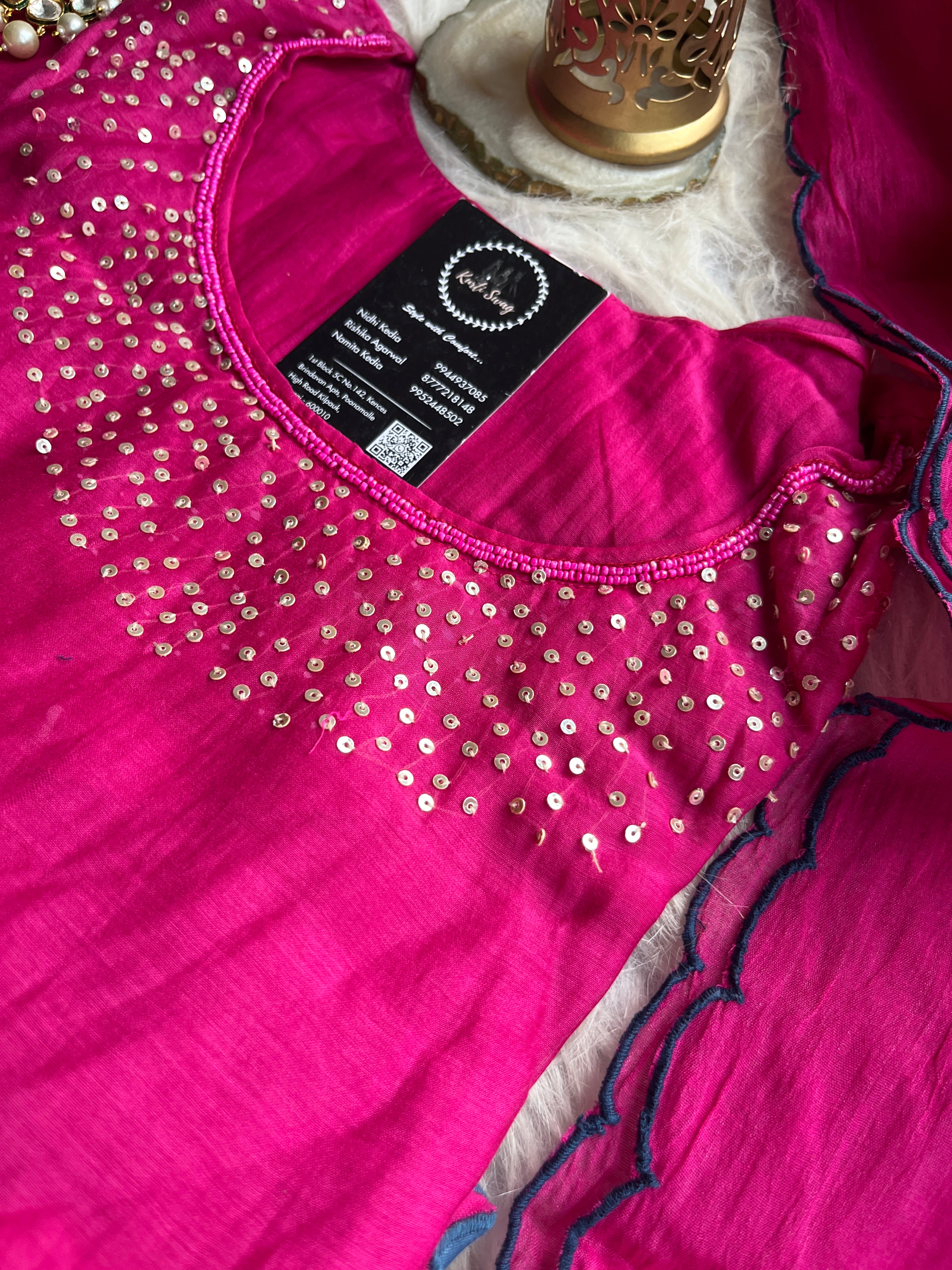 “ALBELI” Premium Mul Chanderi A Line Suit sets 💕❤️✨ | KurtiSwag