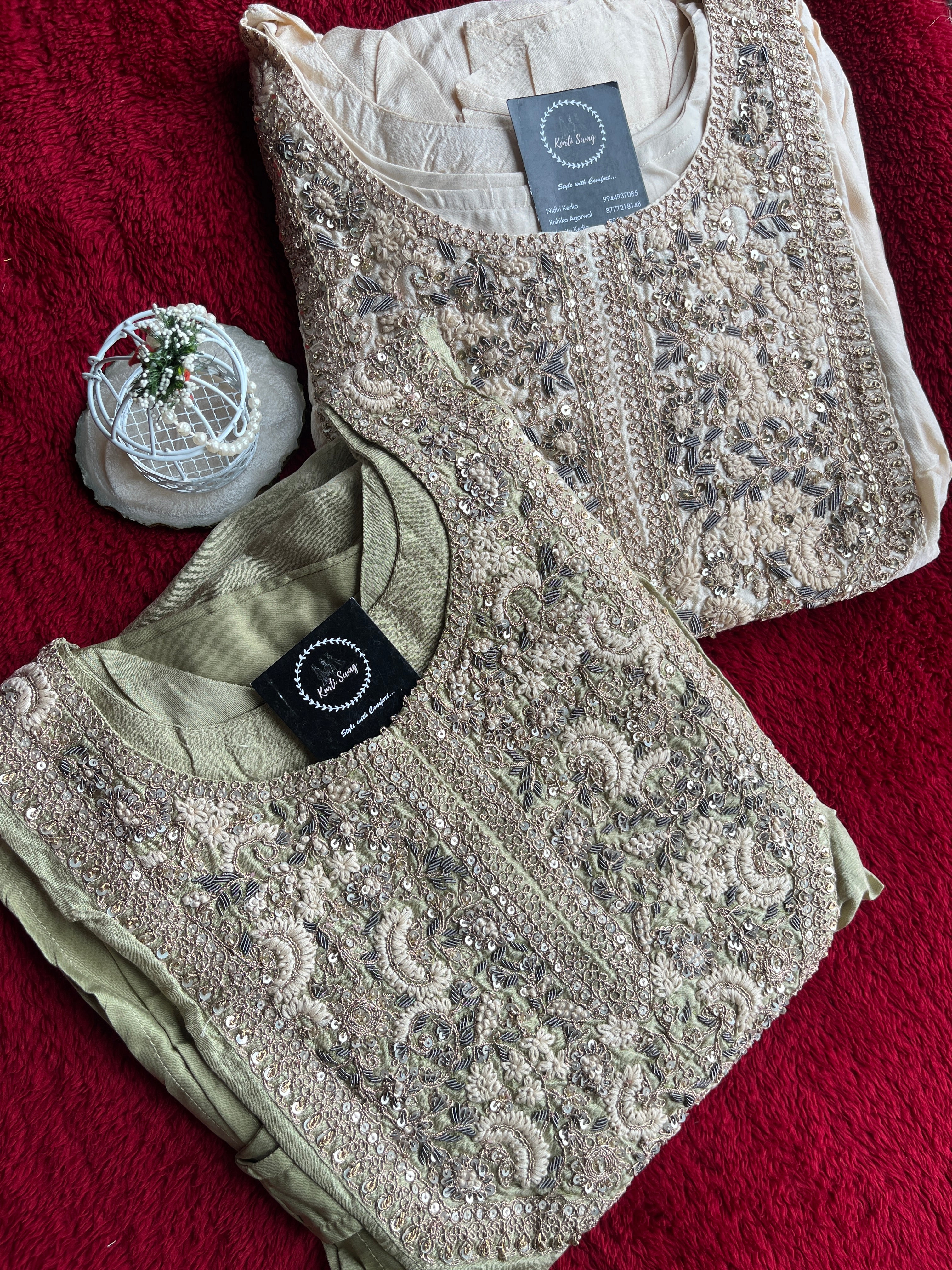 “KAAYA” Indo Western High Low Set With Plazzo And Dupatta ✨💕 | KurtiSwag