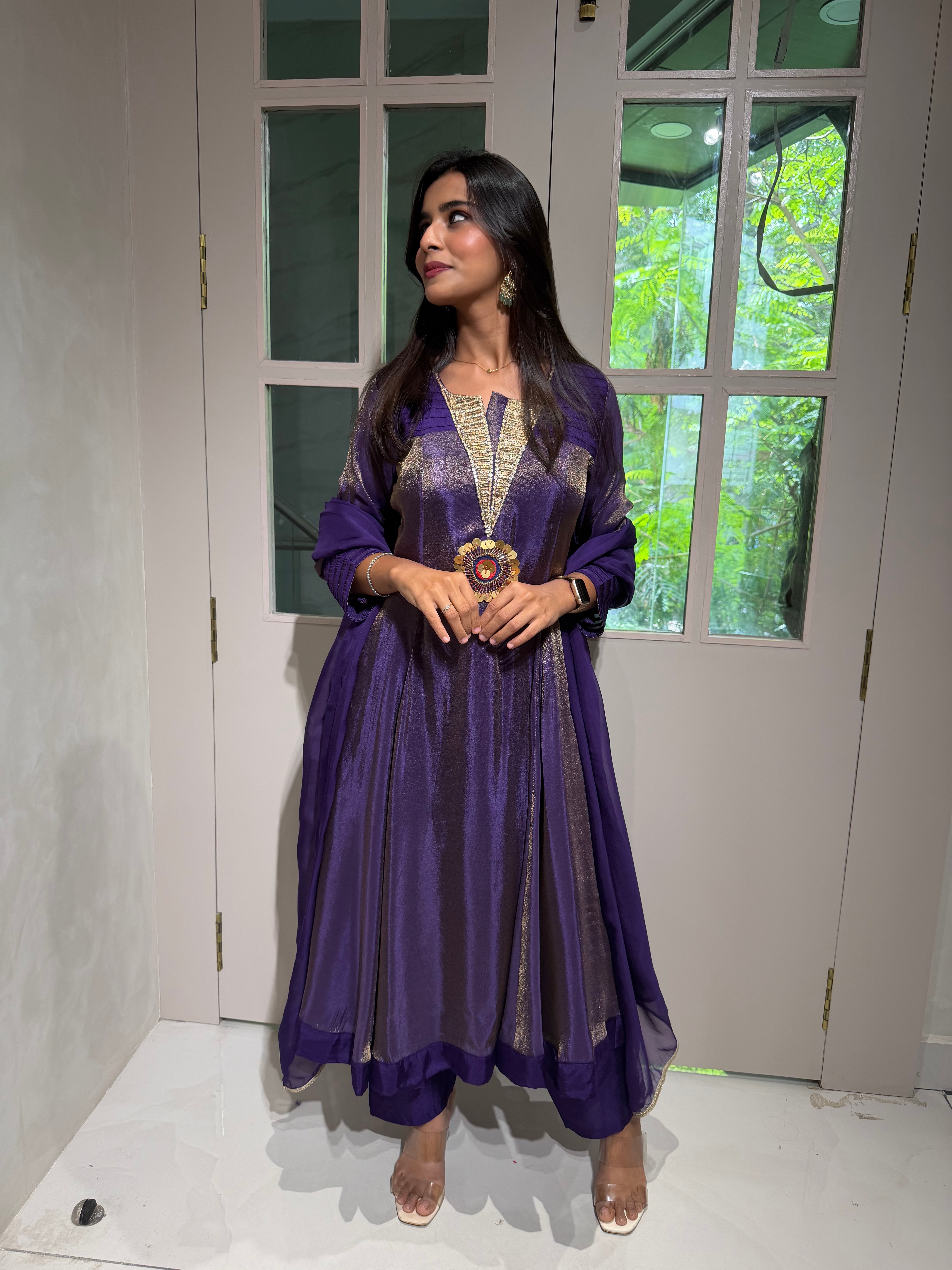 “REHMAT” Premium Crush Tissue Anarkali Set ✨💕 | KurtiSwag