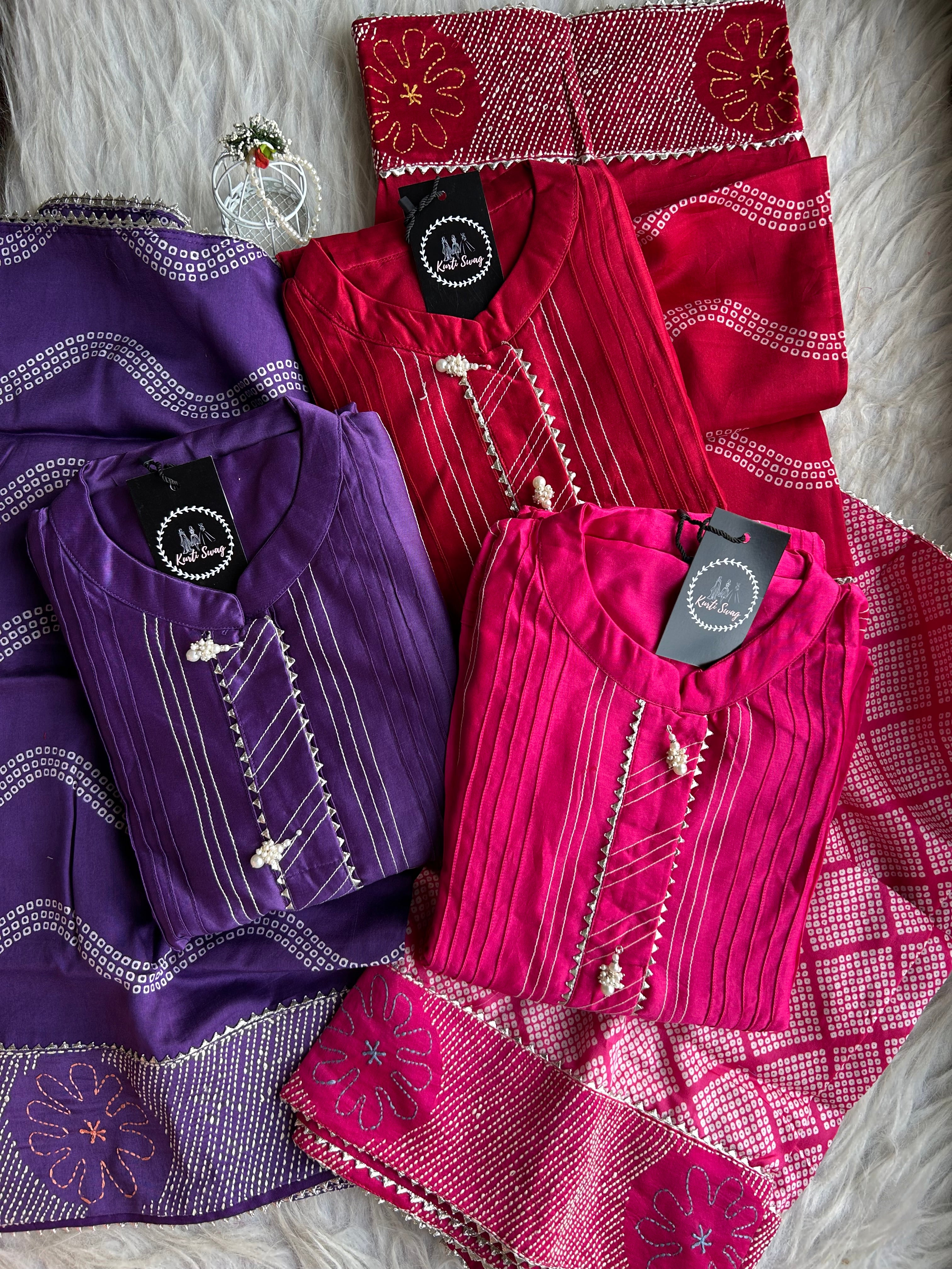“SANGAM” Pure Chanderi Suit Set ♥️✨ | KurtiSwag