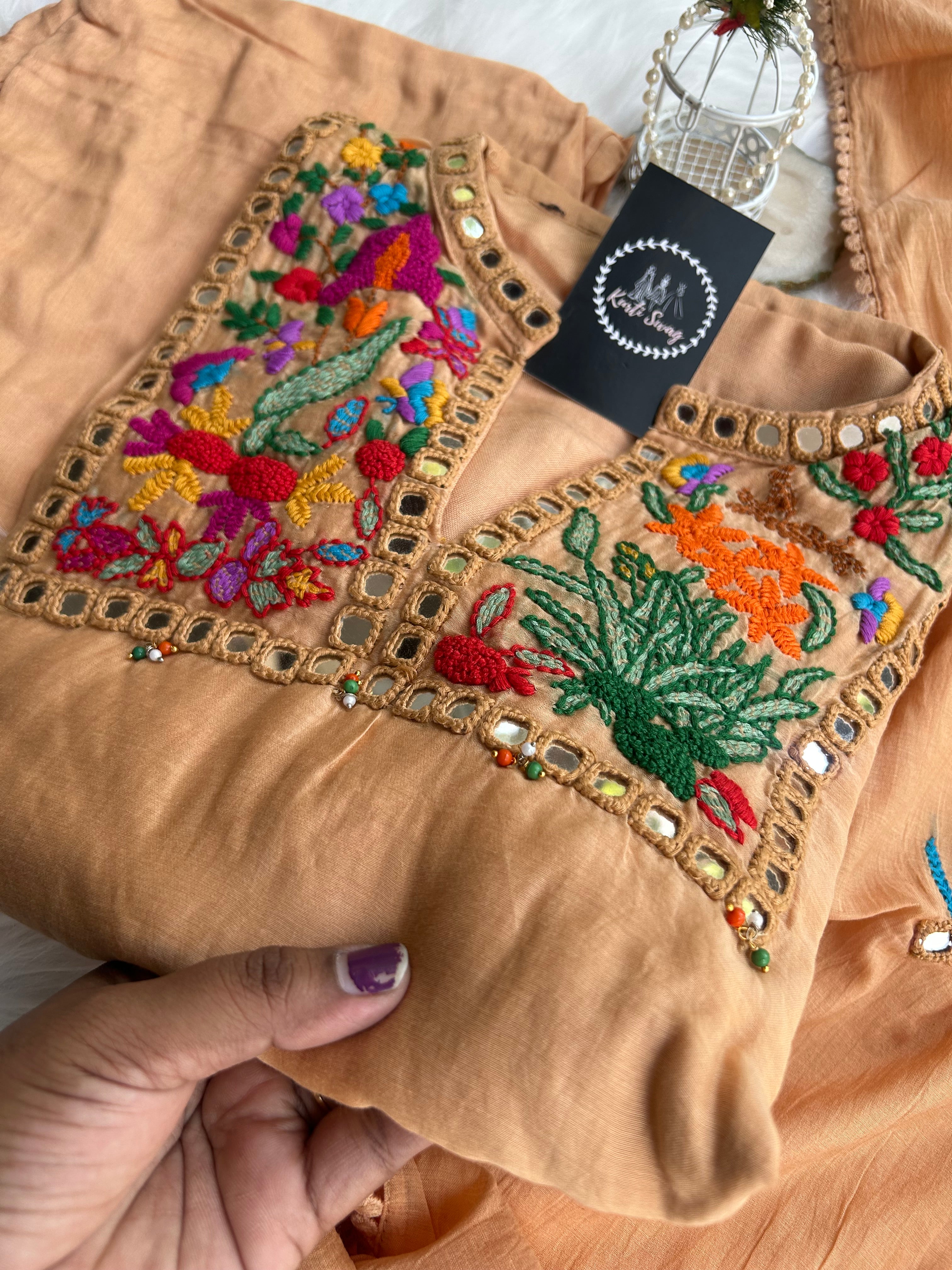 “SITARA DHAGA”Premium Mul Chanderi Kurta Set✨❤️ | KurtiSwag