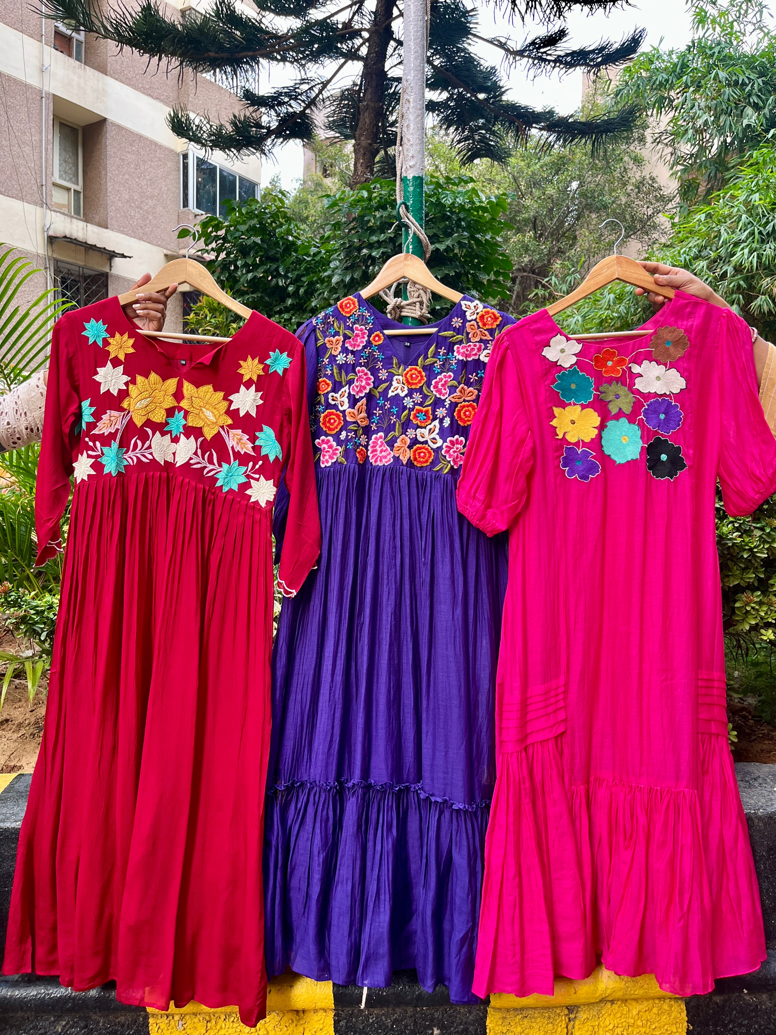 “ALAISHA” Premium Embroidered Dresses 👗 ✨ | KurtiSwag