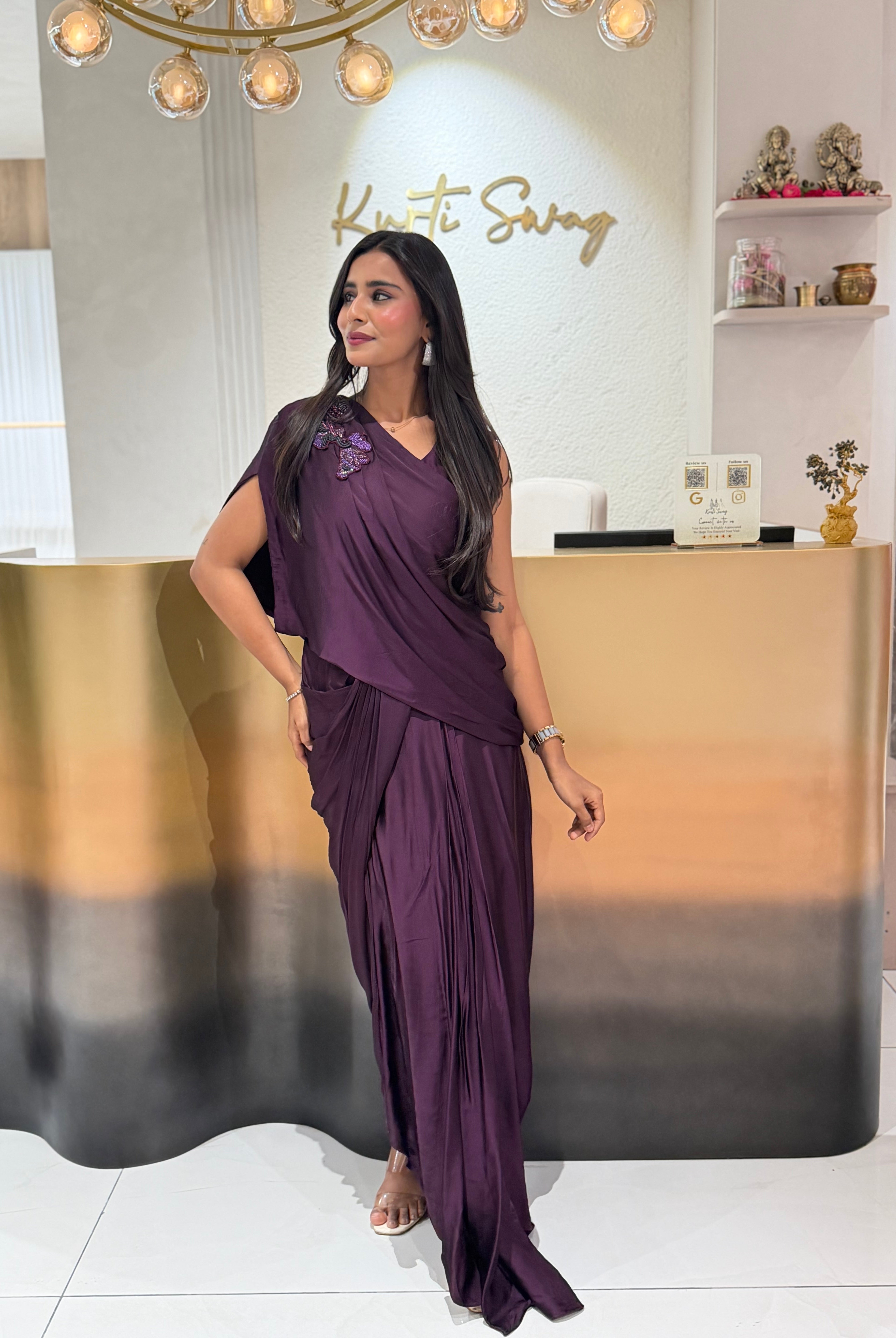 “ZYRA” Indowestern Cocktail Set ✨💕 | KurtiSwag
