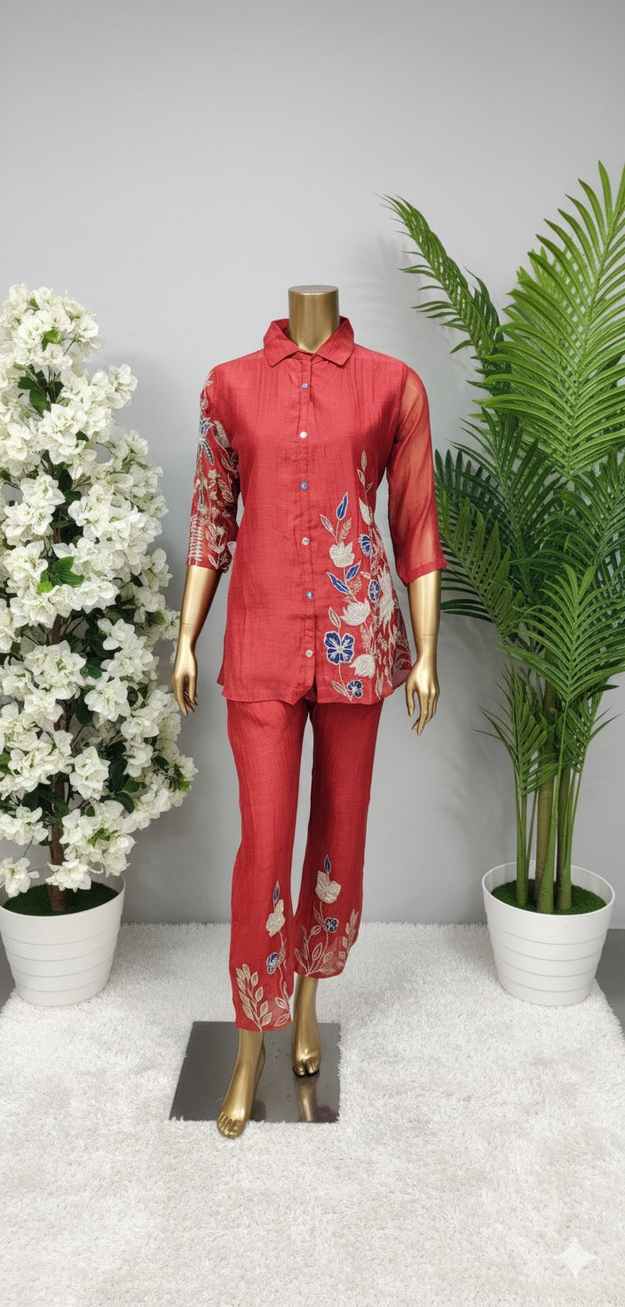 “DIVYANKA” Premium Mul Chanderi Coord Set 💕✨ | KurtiSwag