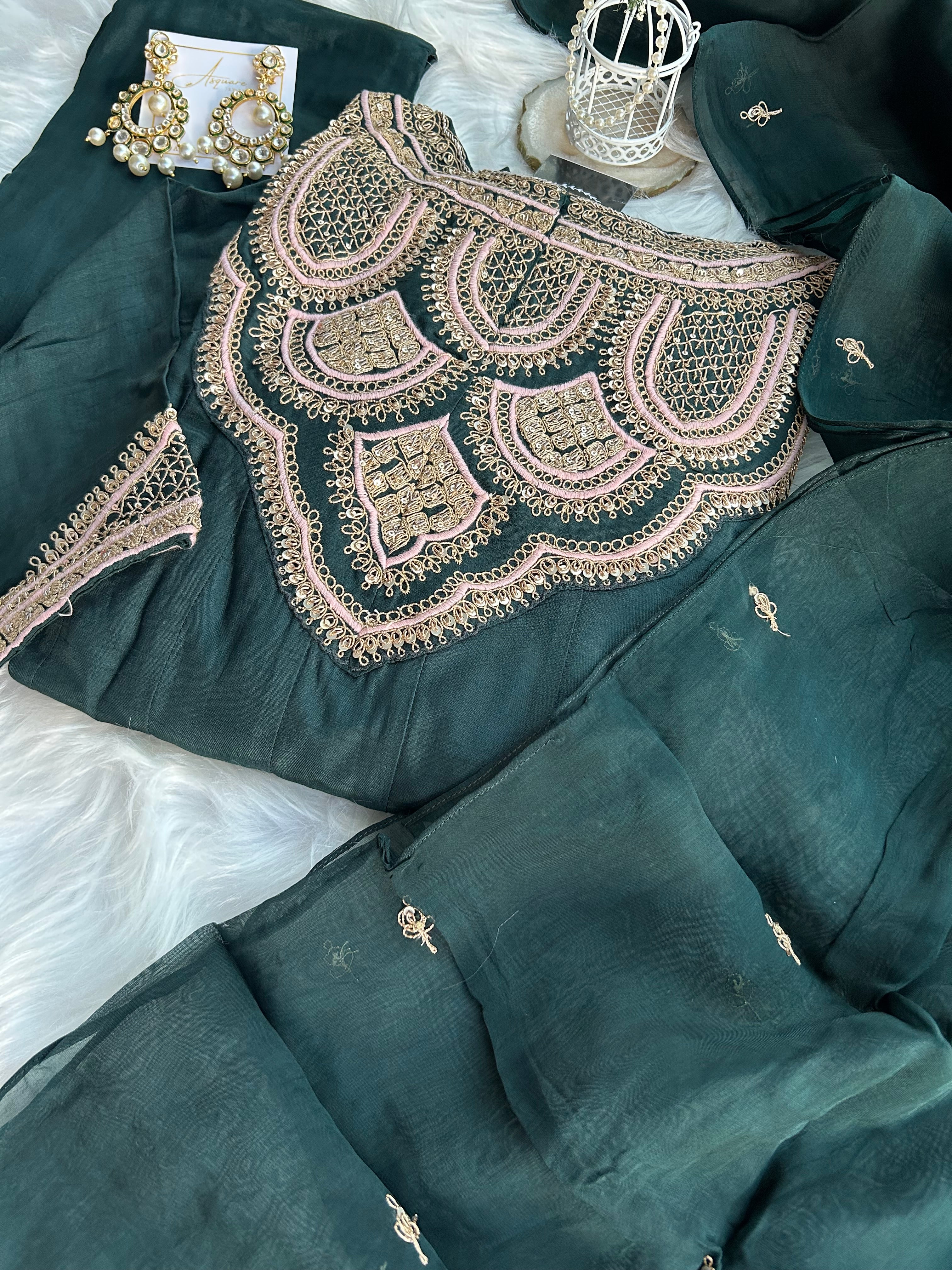 “ZARINA ROYAL” Premium Anarkali Suit Set ✨ | KurtiSwag