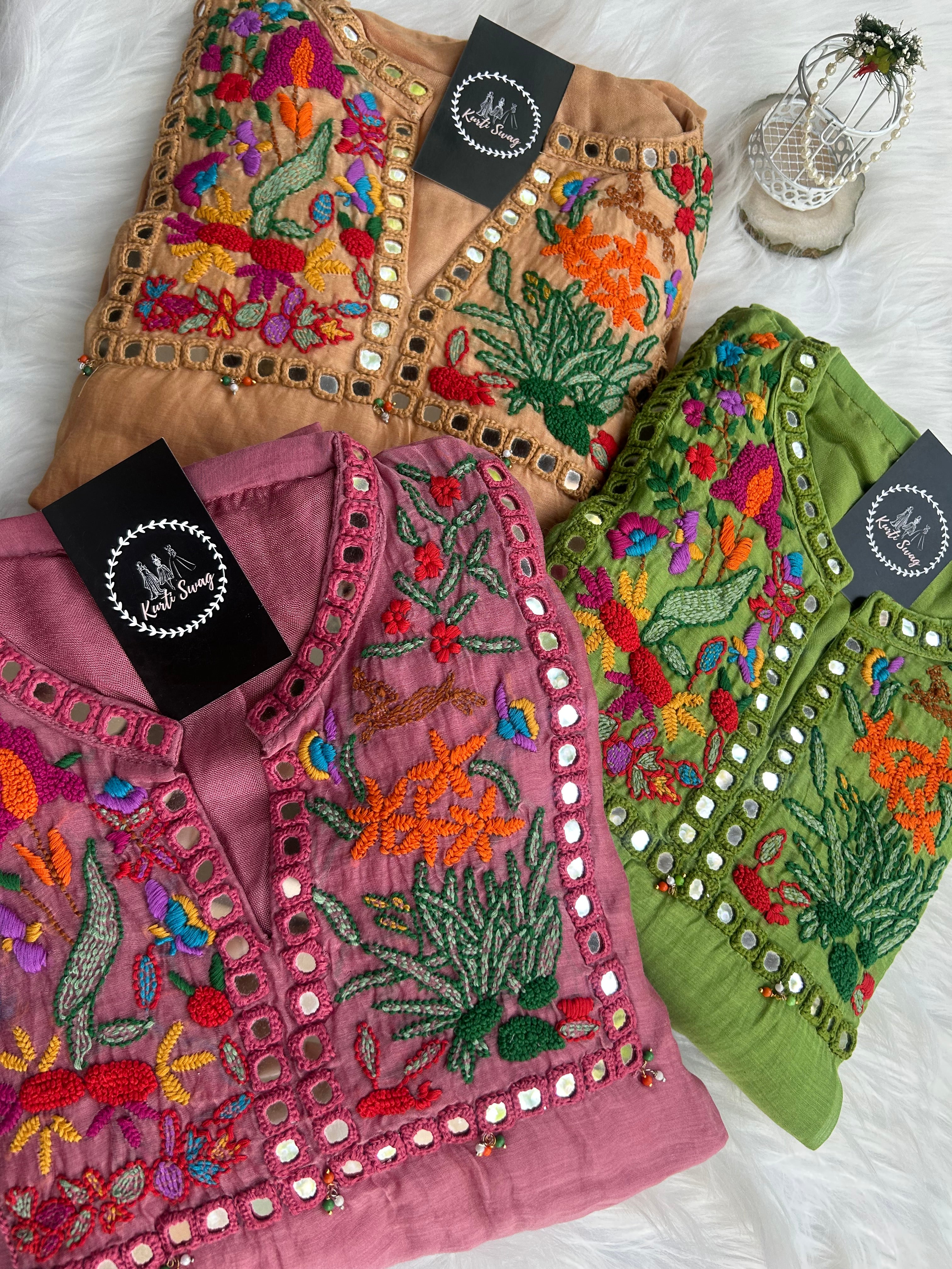 “SITARA DHAGA”Premium Mul Chanderi Kurta Set✨❤️ | KurtiSwag