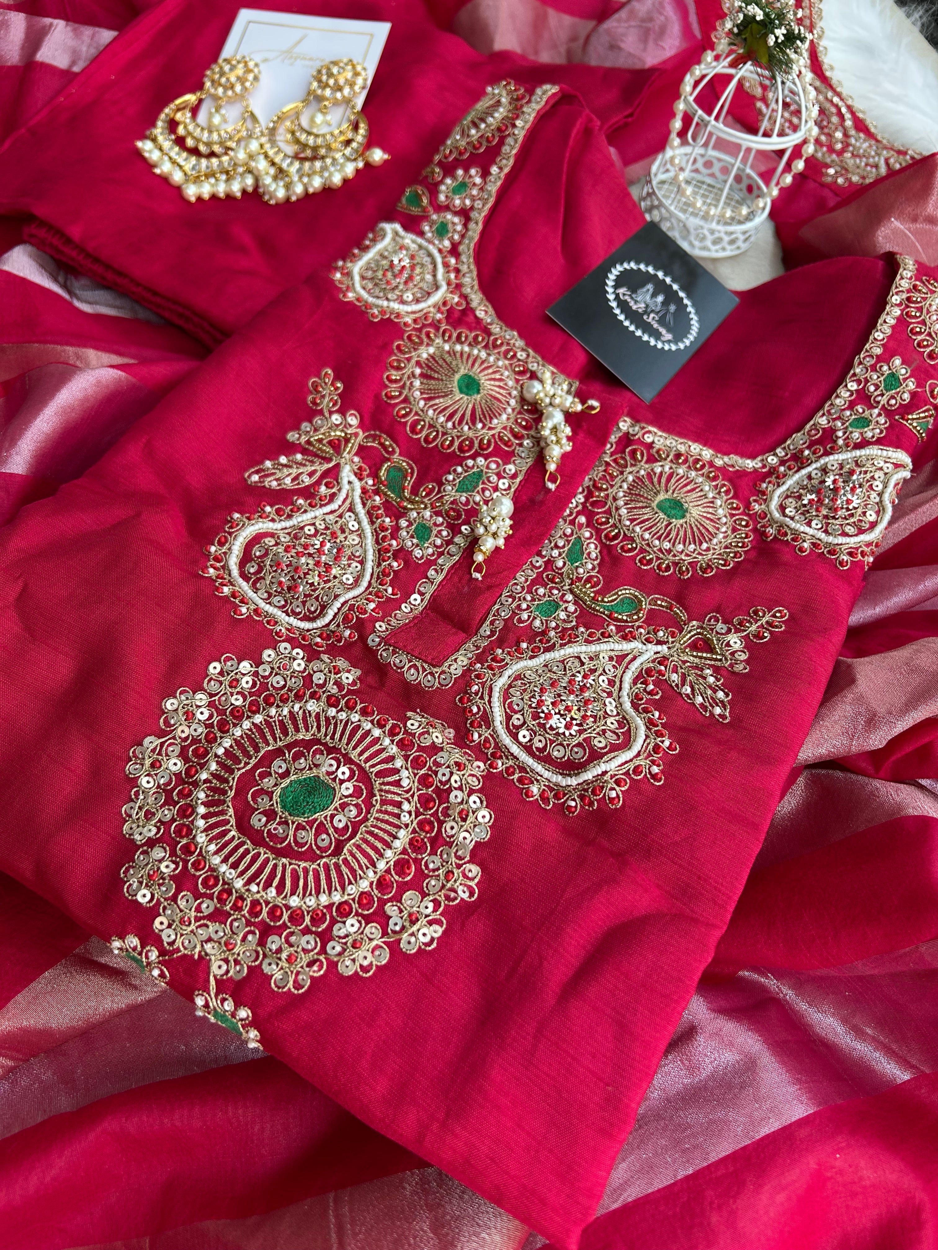 “RIWAAYAT ” Premium Dola Silk Suit Set 💕✨ | KurtiSwag