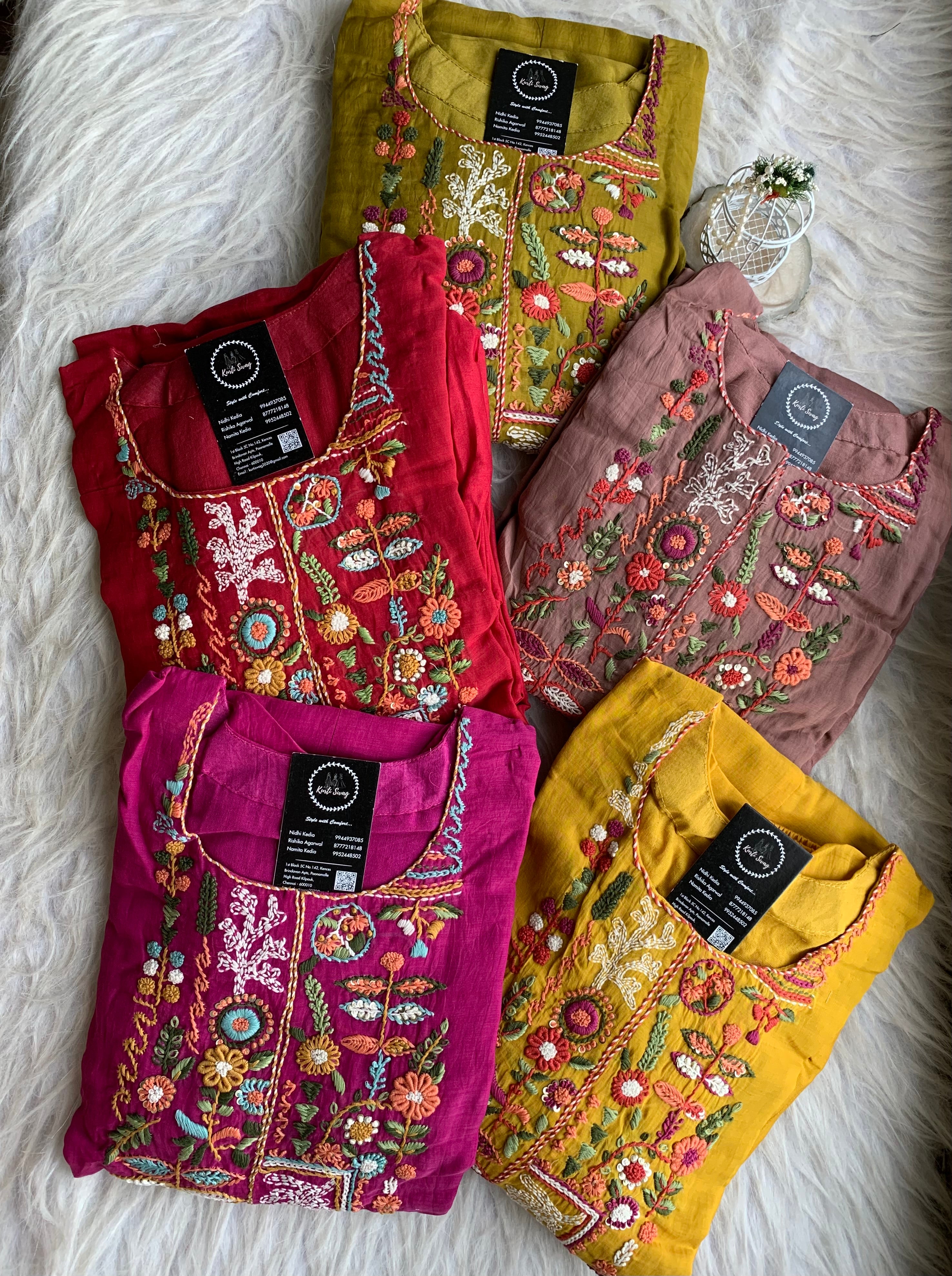 “ALANKAAR” Premium Mul Chanderi Thread Embroidered Suit Set ✨❤️✨ | KurtiSwag