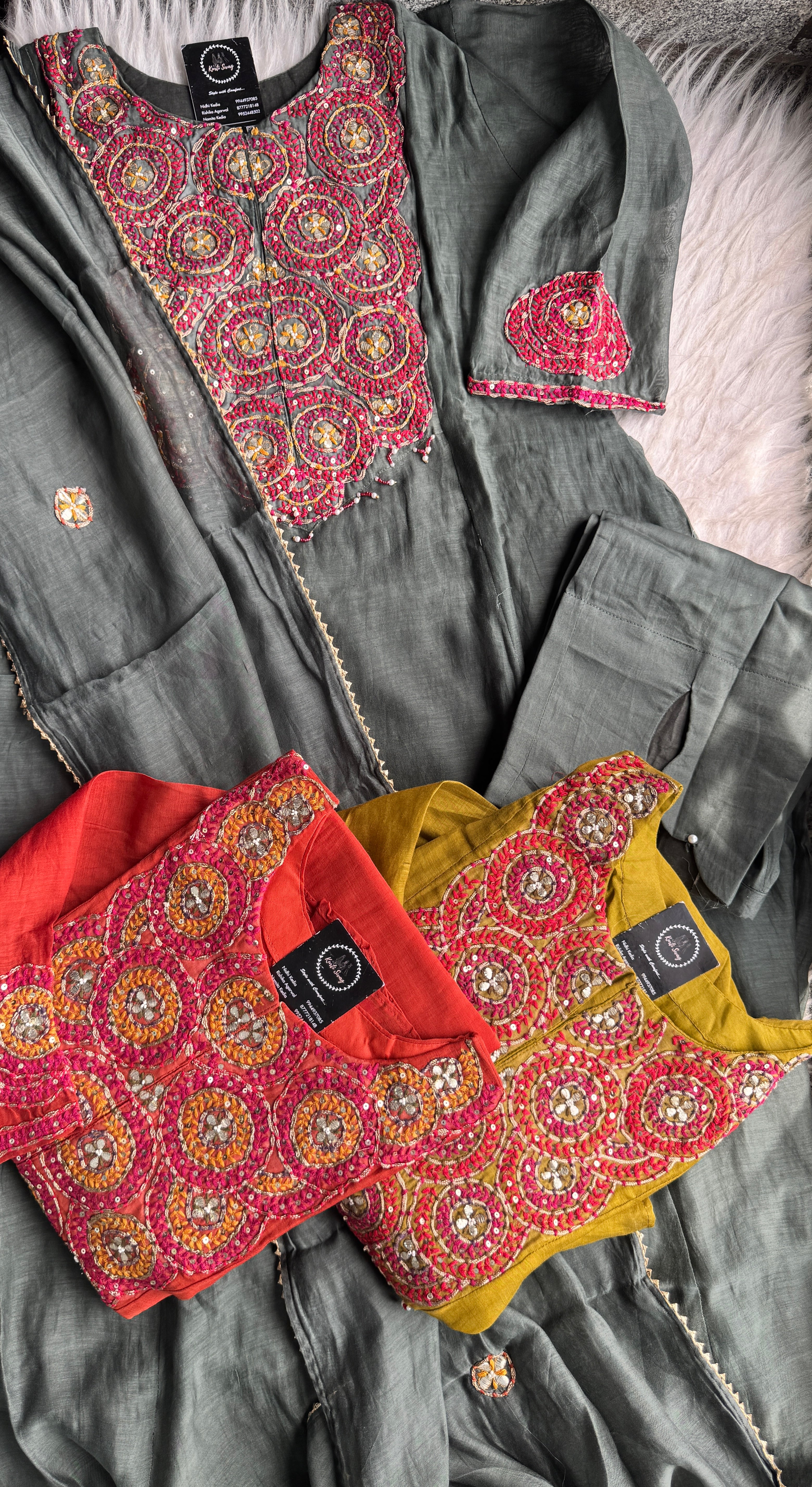 “BAABUL”Premium Mul Chanderi Kurta Set | KurtiSwag