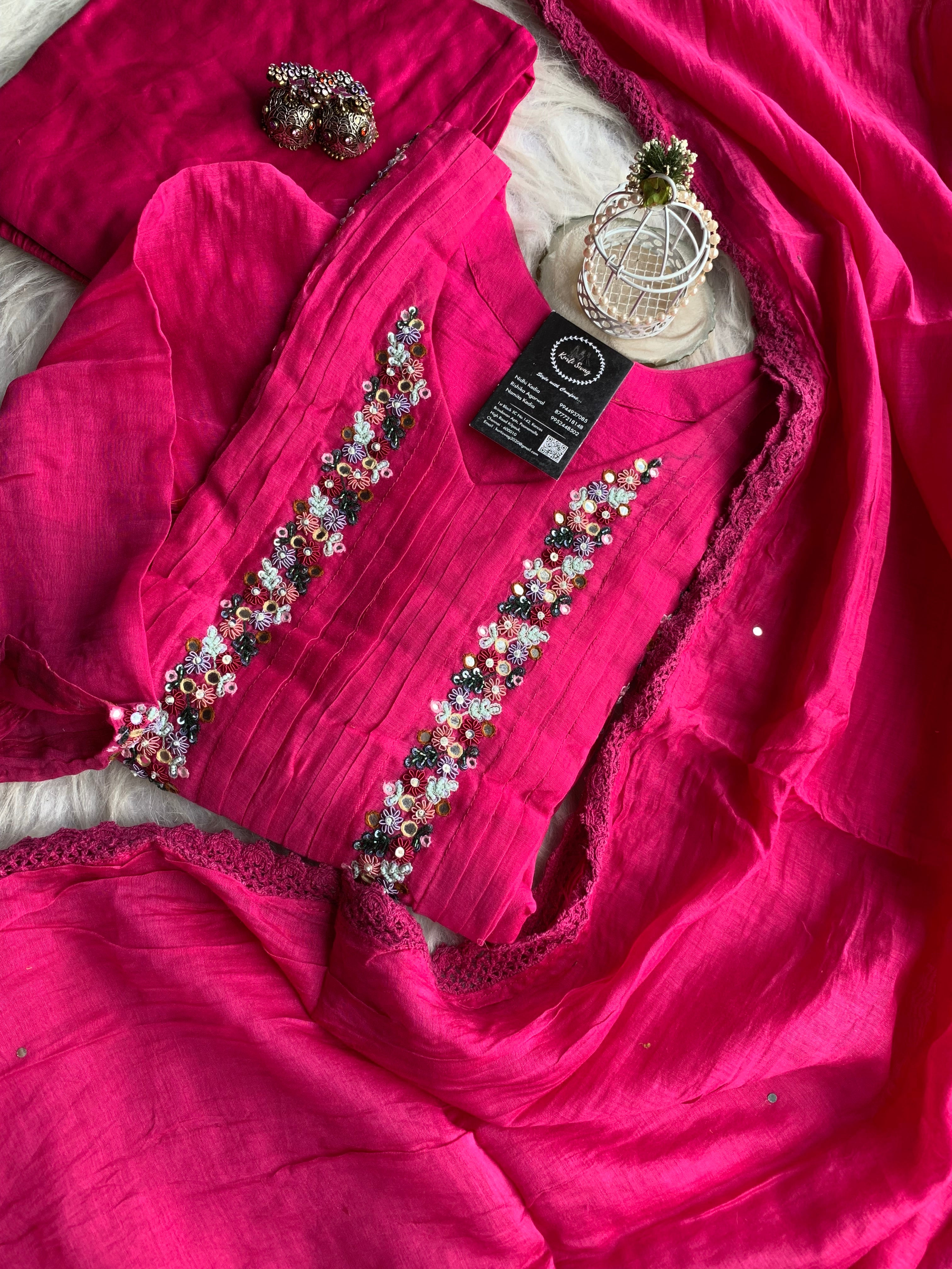 “SHANAYA” Premium Mul Chanderi Festive Wear ✨💕 | KurtiSwag
