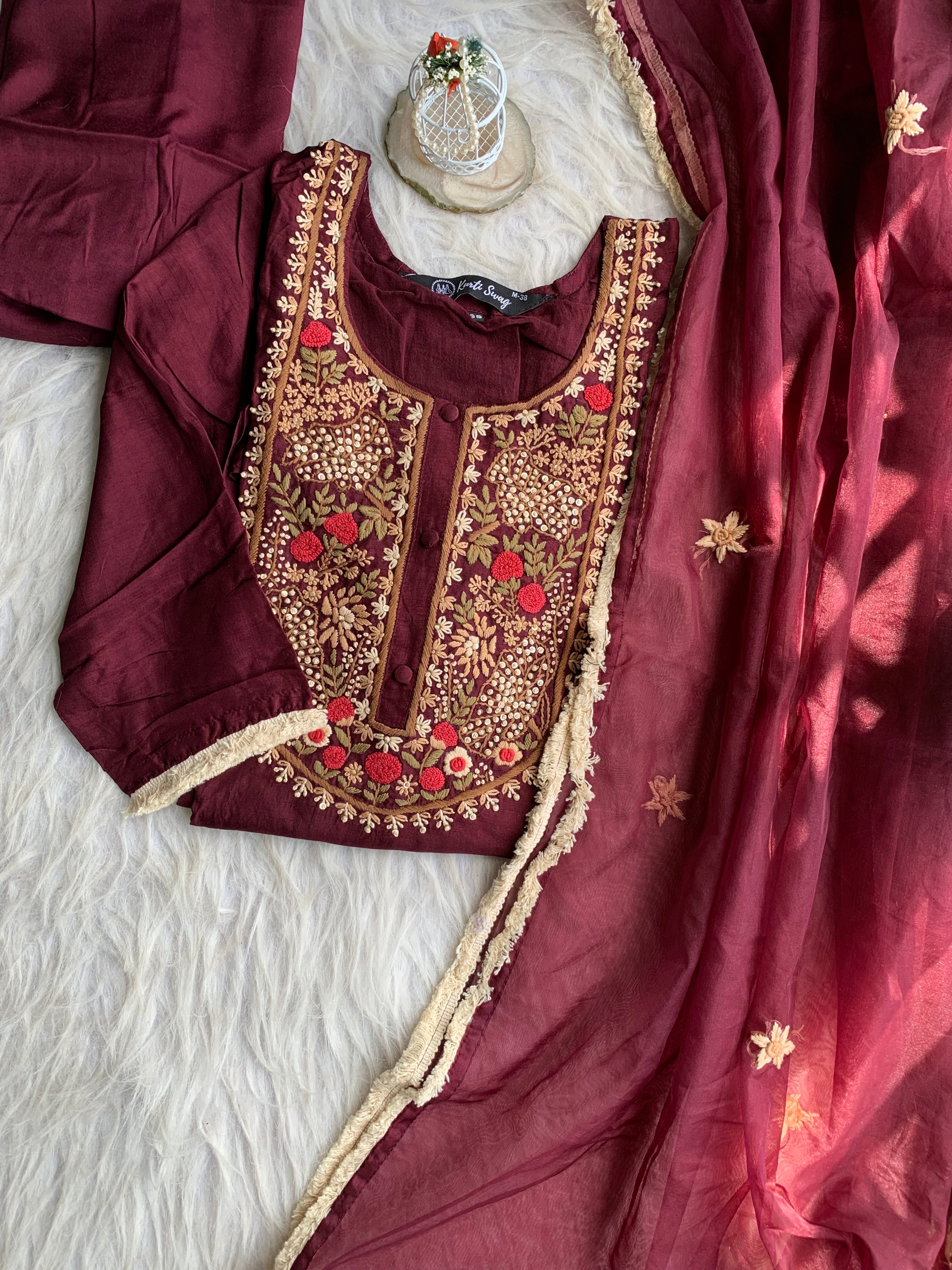 “GEHNA” Premium Festive dola Silk Suit Set ❤️ | KurtiSwag