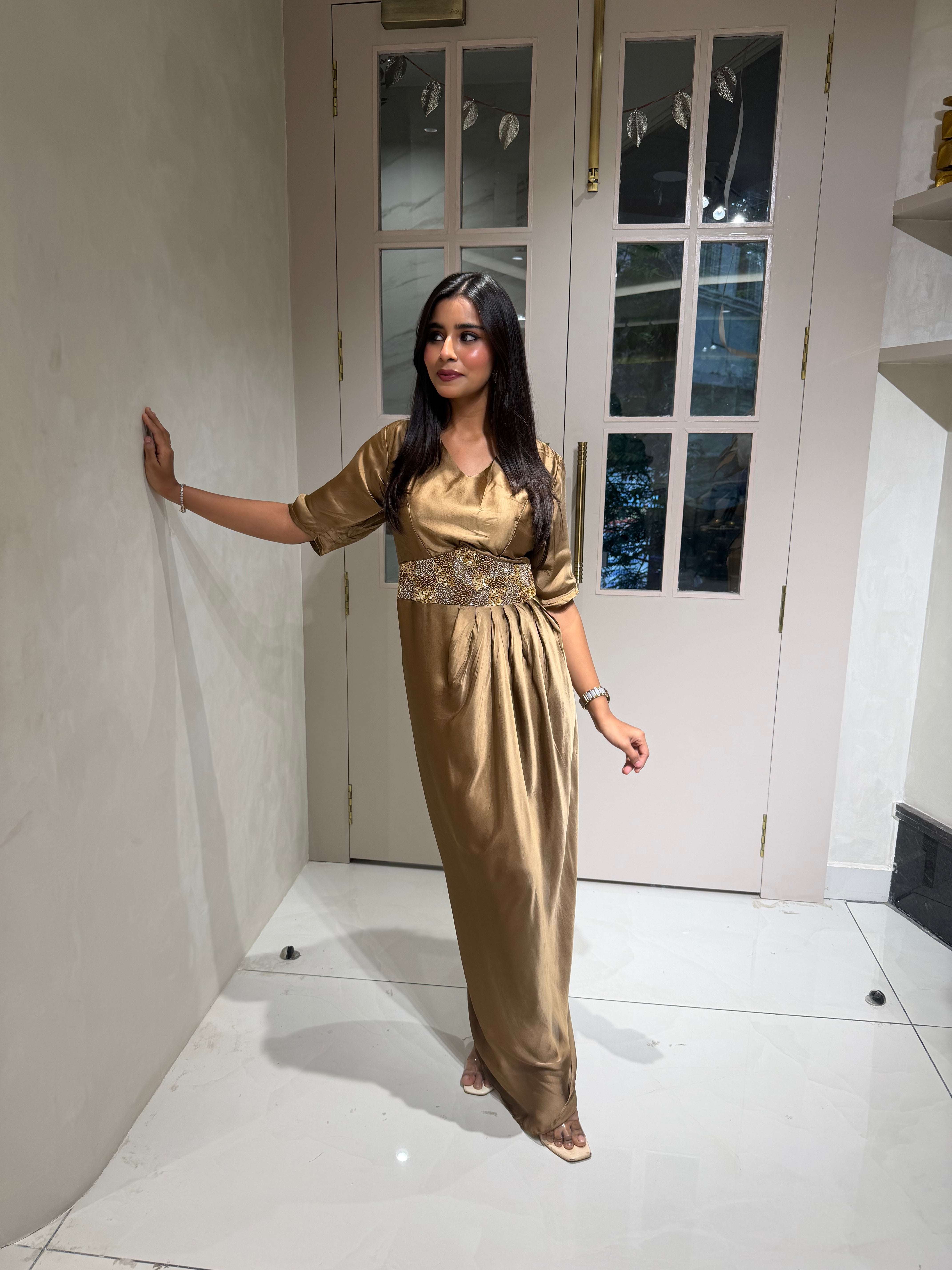 “HELEN” Indowestern Dress ✨ | KurtiSwag