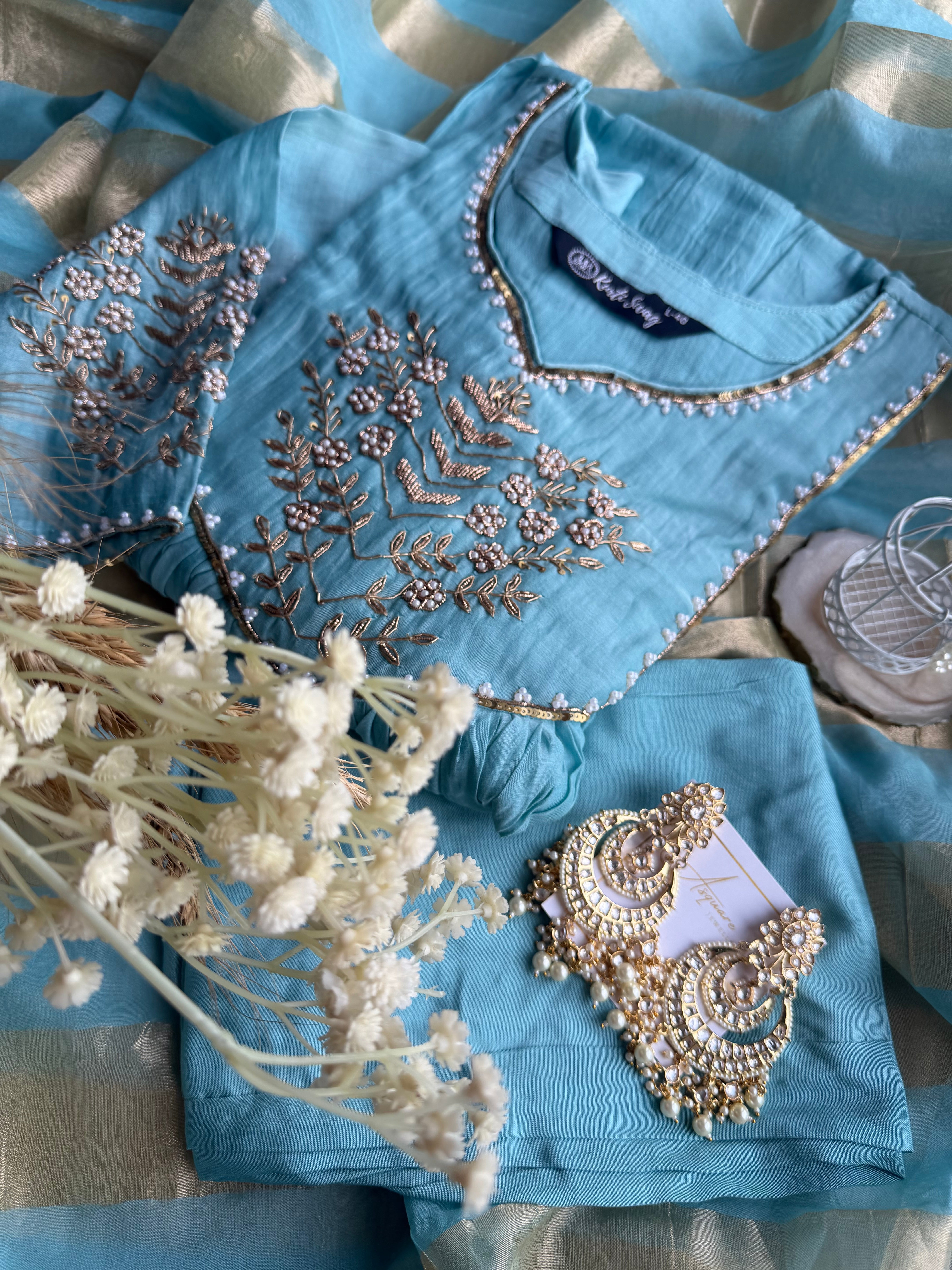 “SIDYA” Premium Mul Chanderi Festive Suit Set ✨ | KurtiSwag