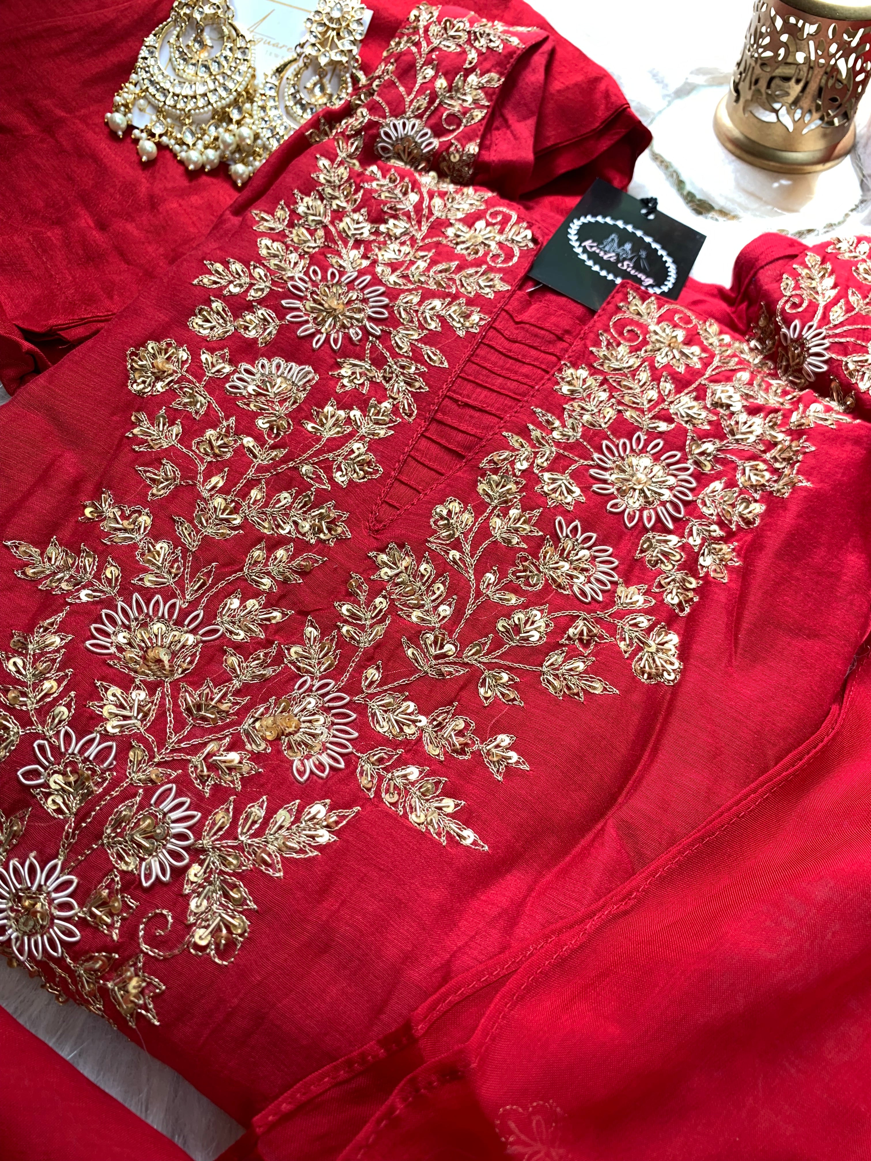 “TAPASYA” Mul Chanderi Festive Suit Set ✨🧿 | KurtiSwag