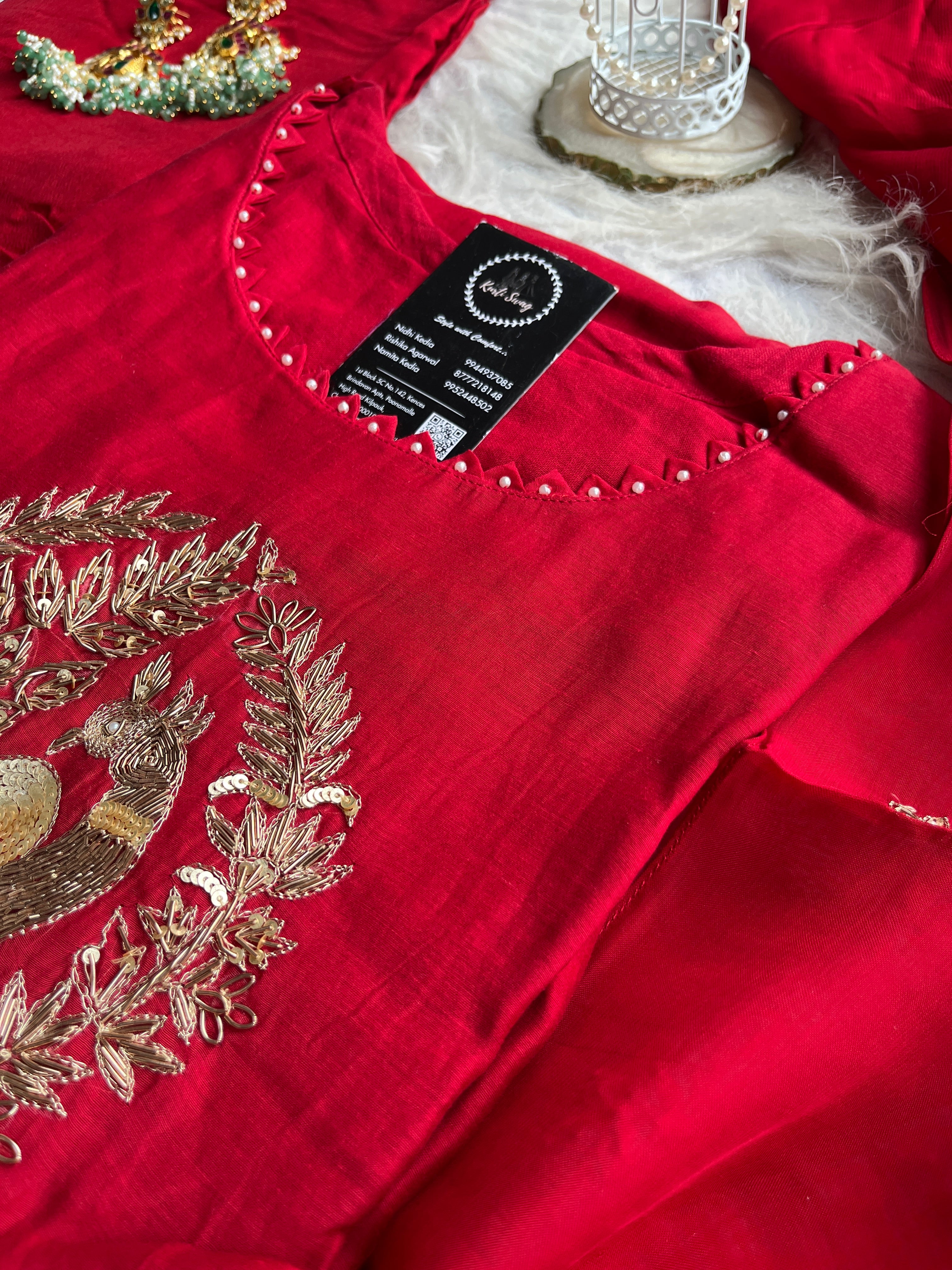 “MORNII” Premium Mul Chanderi Festive Wear Suit Set ✨💕♥️ | KurtiSwag