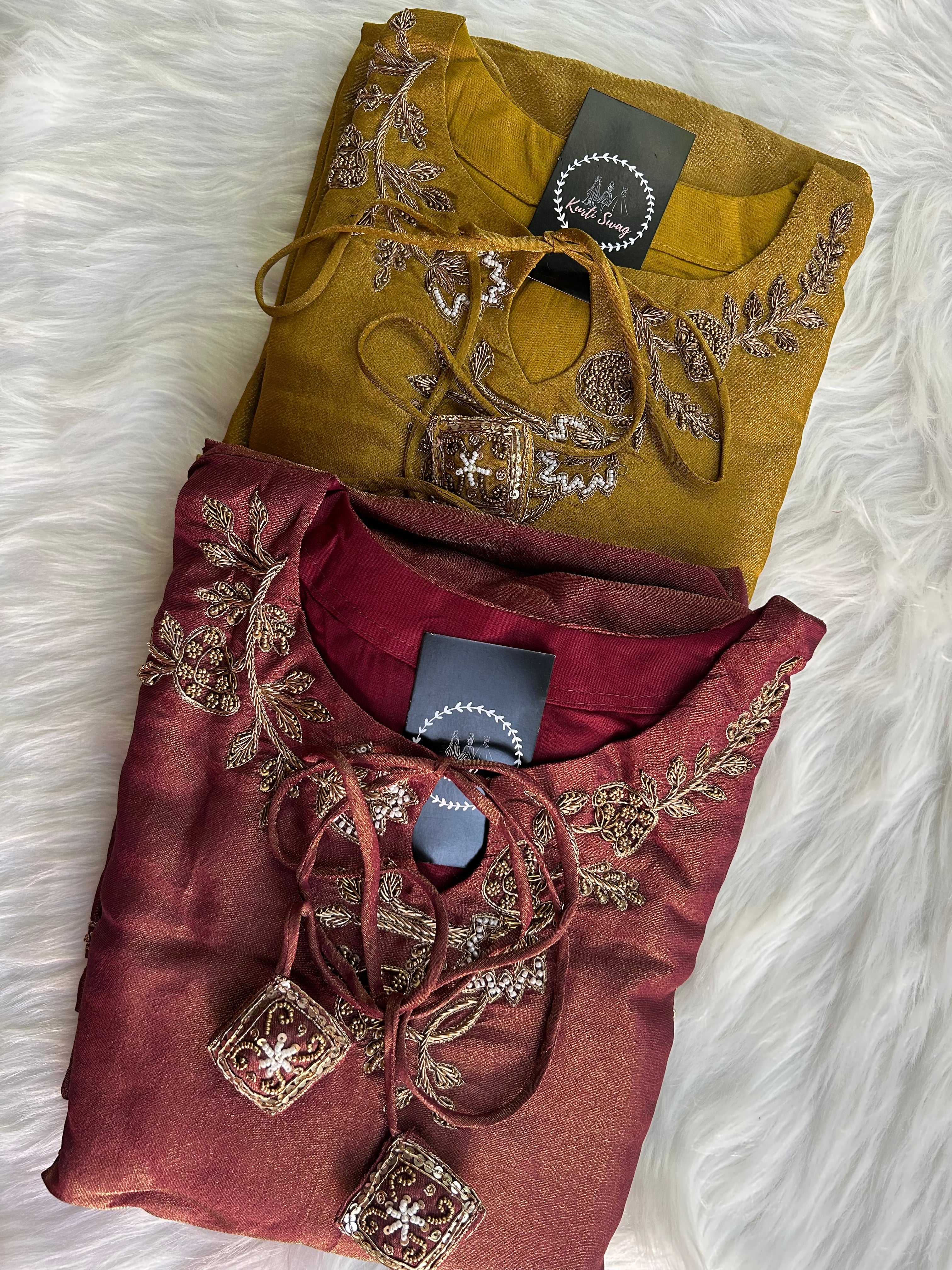“KANISHKA” Festive Tissue Sharara Set ✨✨ | KurtiSwag