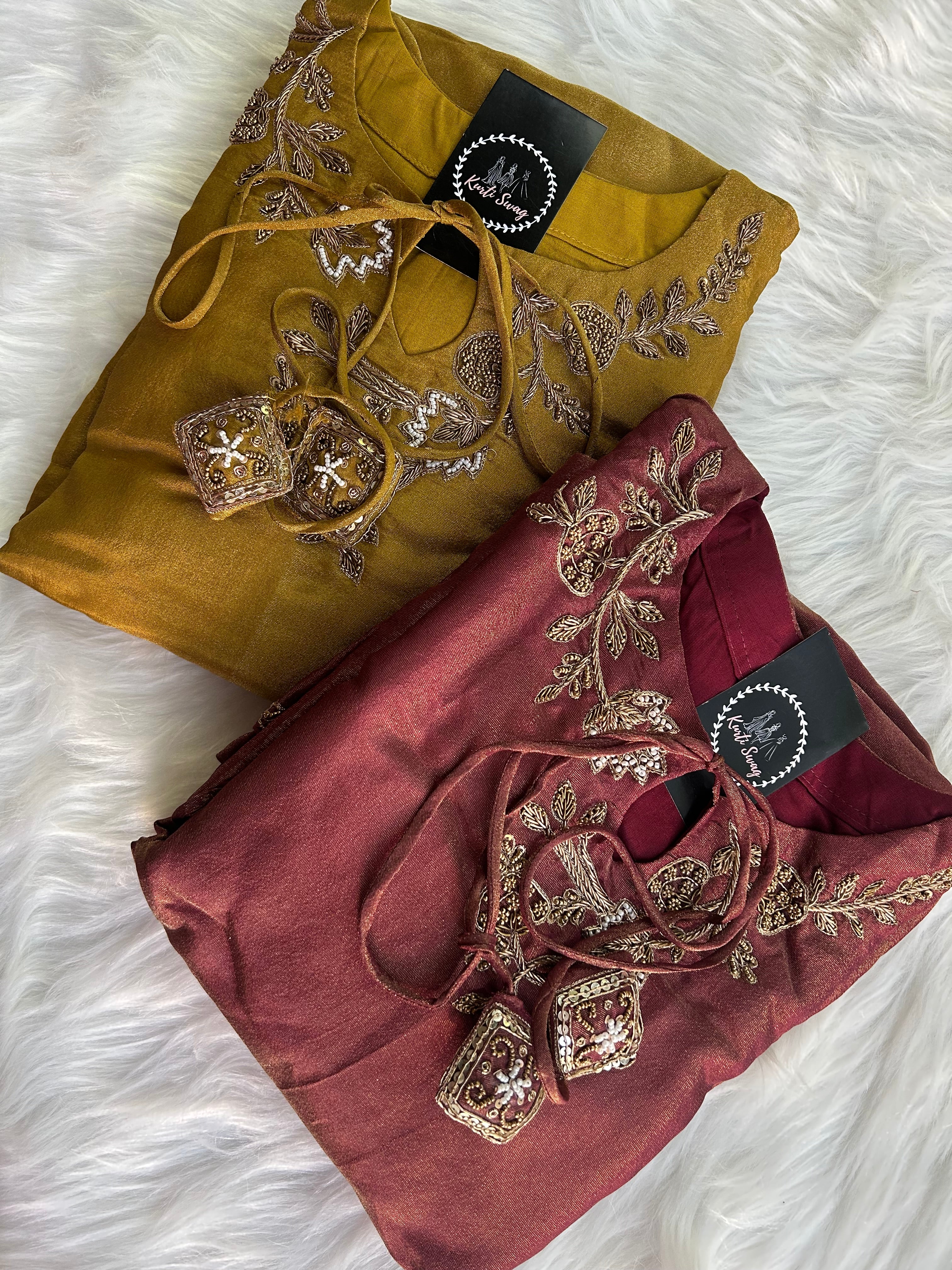 “KANISHKA” Festive Tissue Sharara Set ✨✨ | KurtiSwag