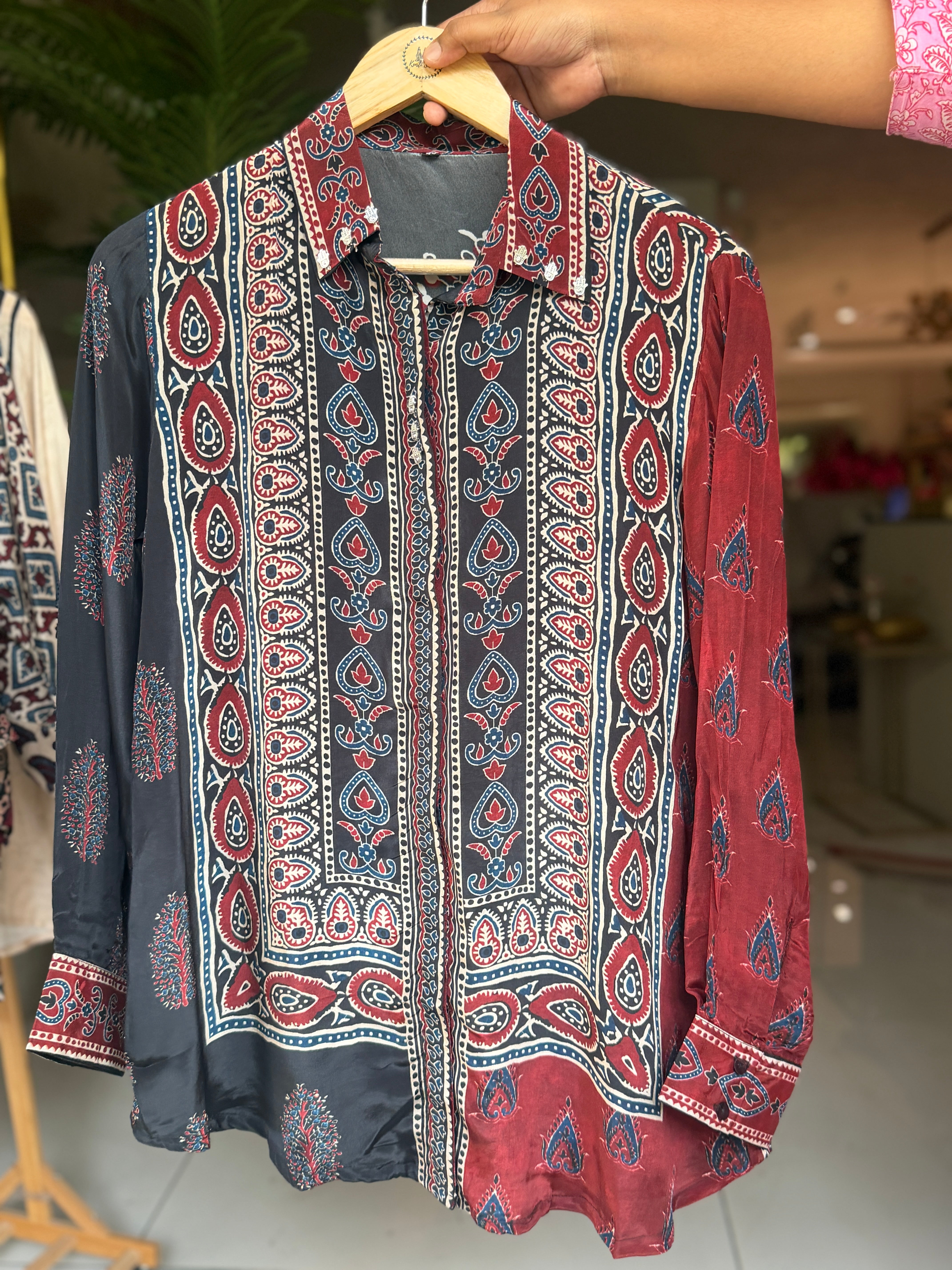 “AJRAKH” Premium Crape Shirts ✨ | KurtiSwag