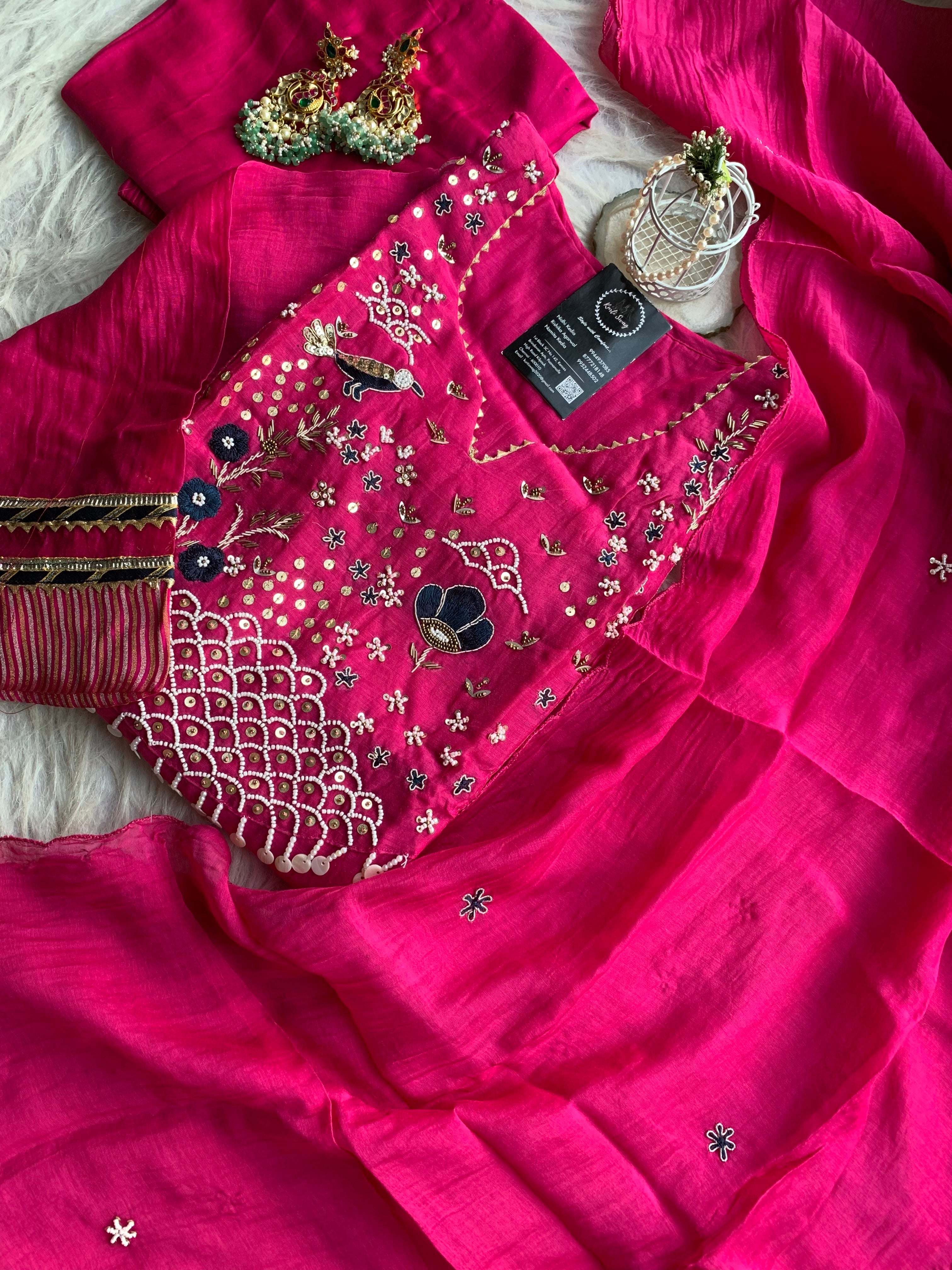 “GULNAAZ” Premium Mul Chanderi Festive Suit Set ✨💕 | KurtiSwag