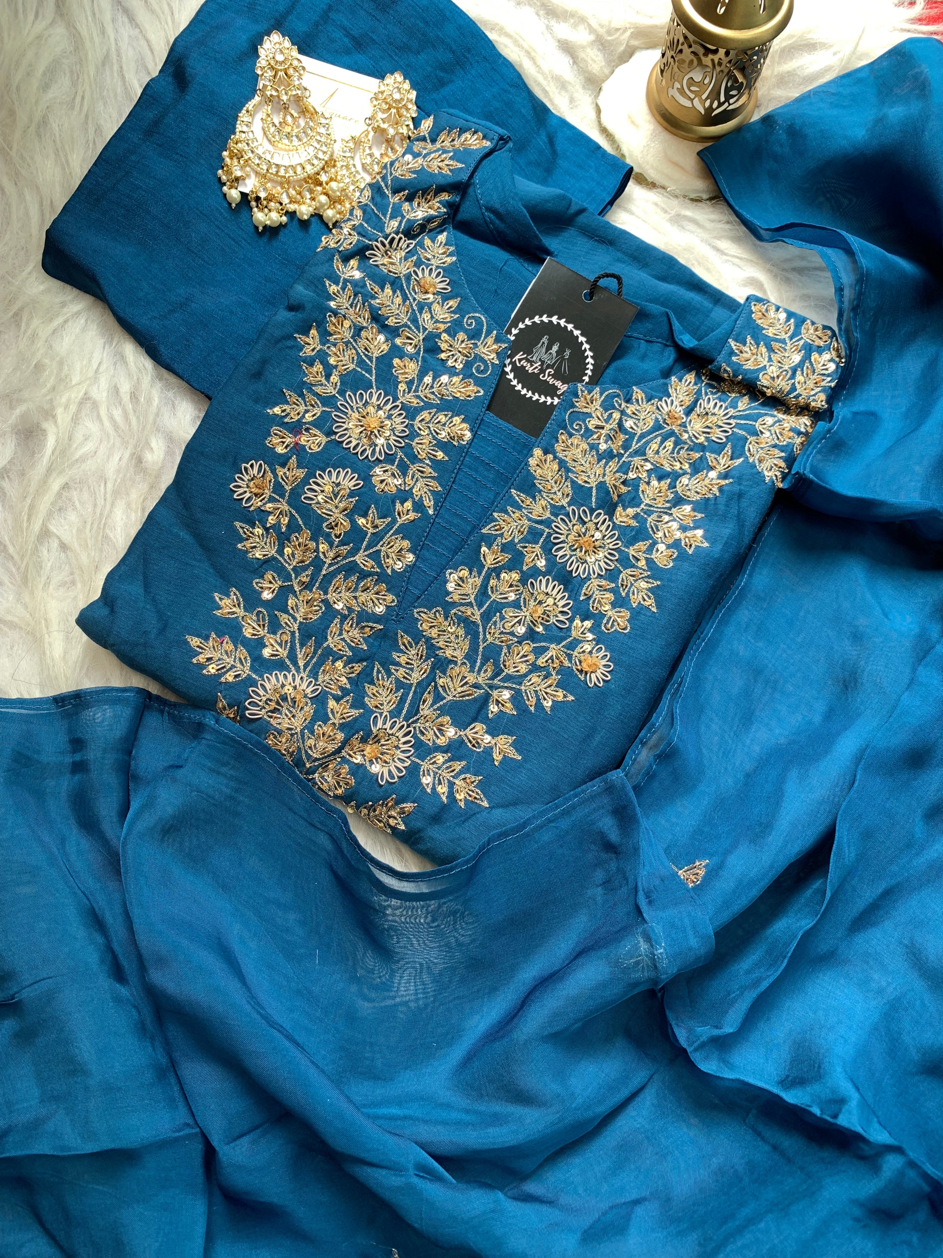 “TAPASYA” Mul Chanderi Festive Suit Set ✨🧿 | KurtiSwag