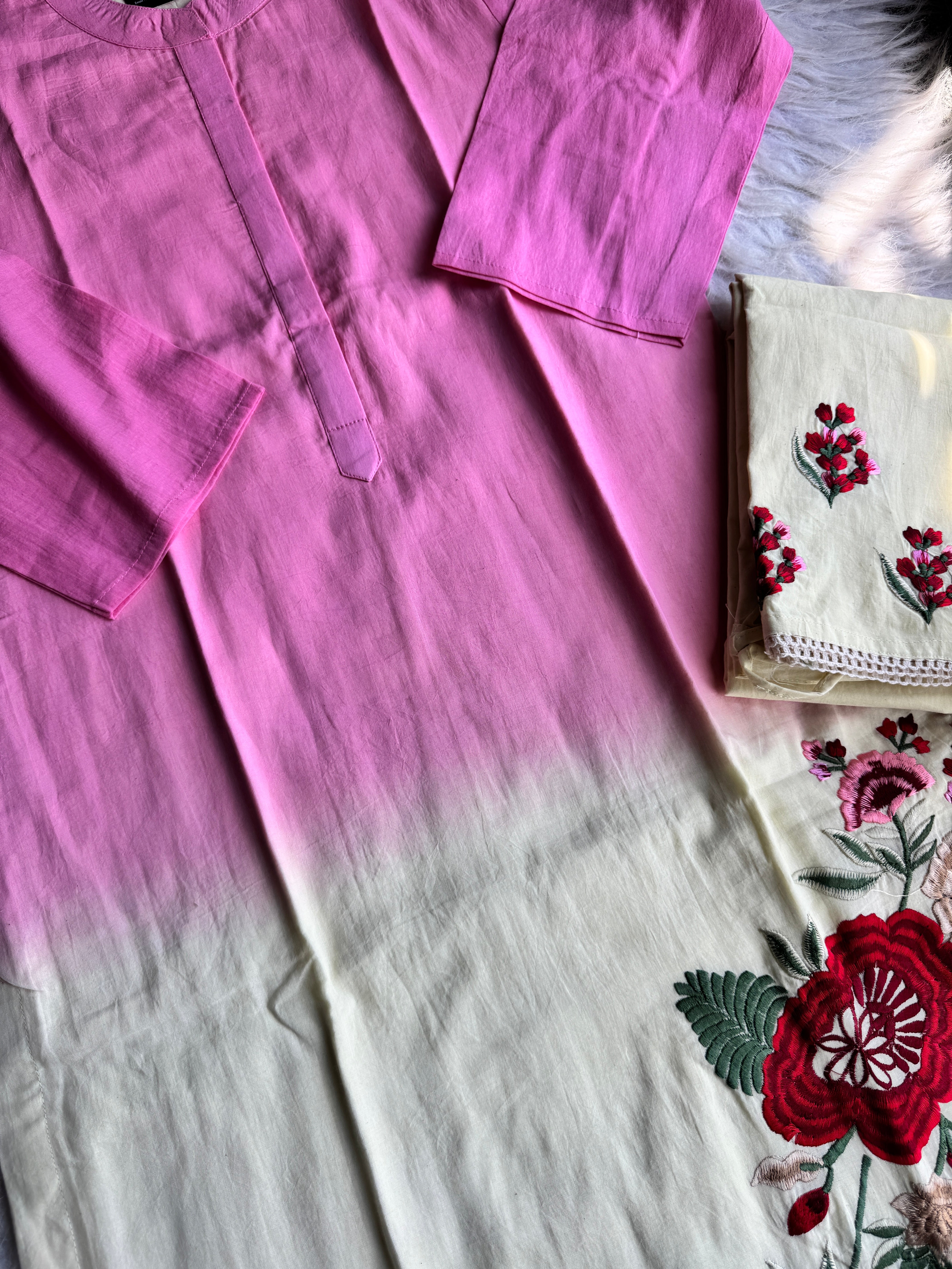 “MAUSAM” Pure Cotton Kurti In Ombré Shades | KurtiSwag