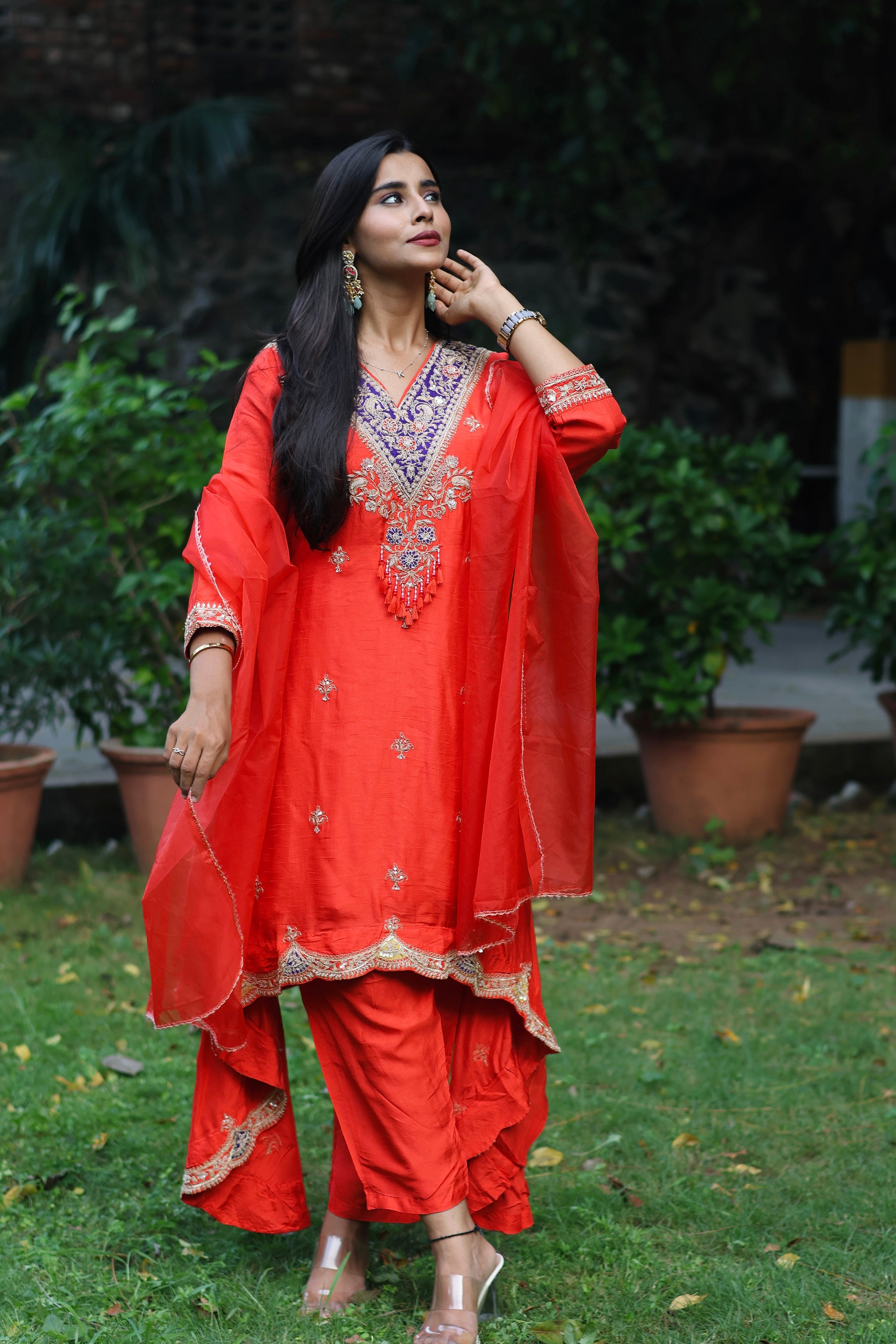 “KASHMEERA” Dola Silk Dabka Embellished Designer Suit Set ✨💕 | KurtiSwag