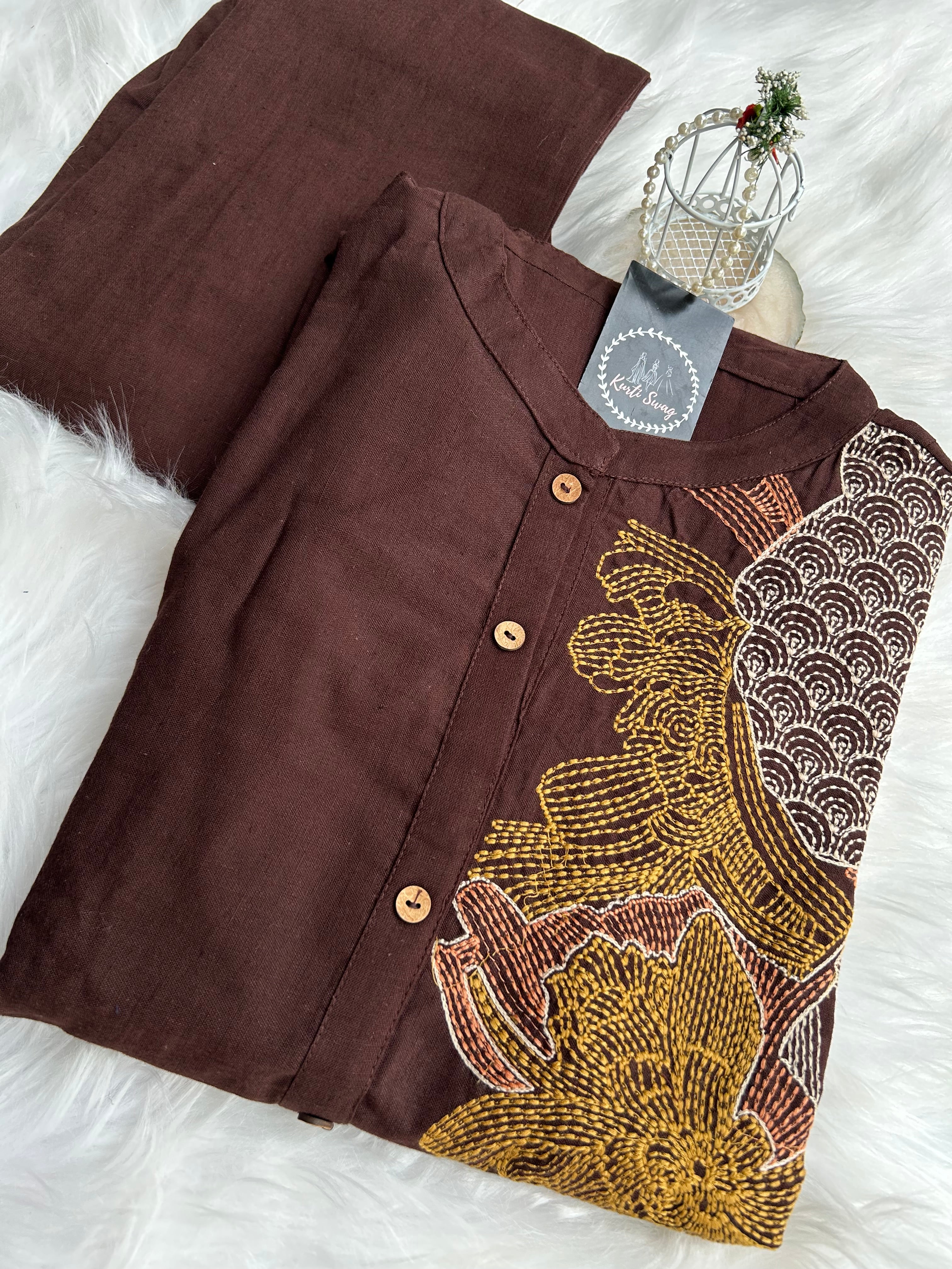 “KRIDHA”Summer Organic Cotton Kurta and Pant Set✨❤️ | KurtiSwag