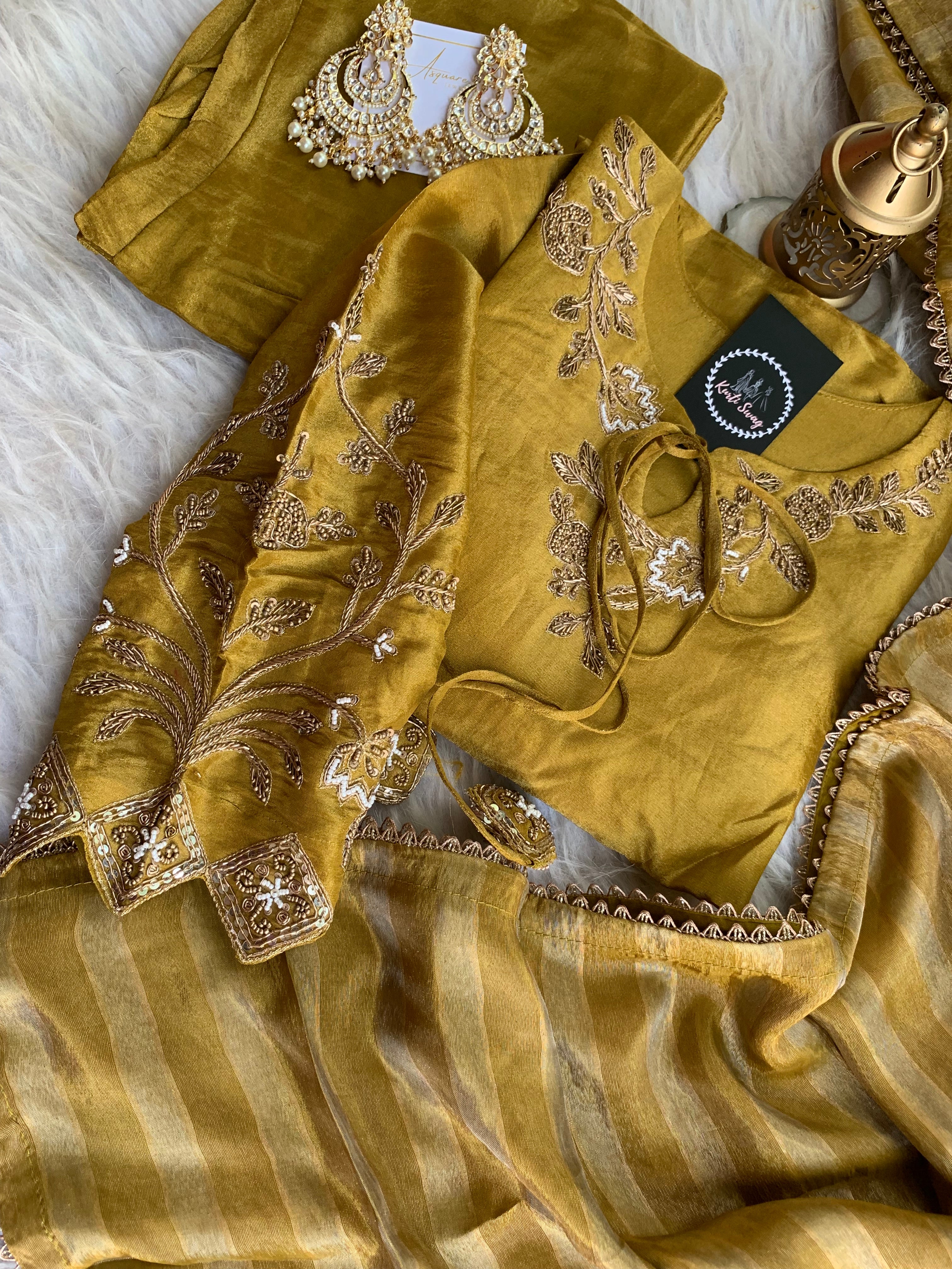 “KANISHKA” Festive Tissue Sharara Set ✨✨ | KurtiSwag