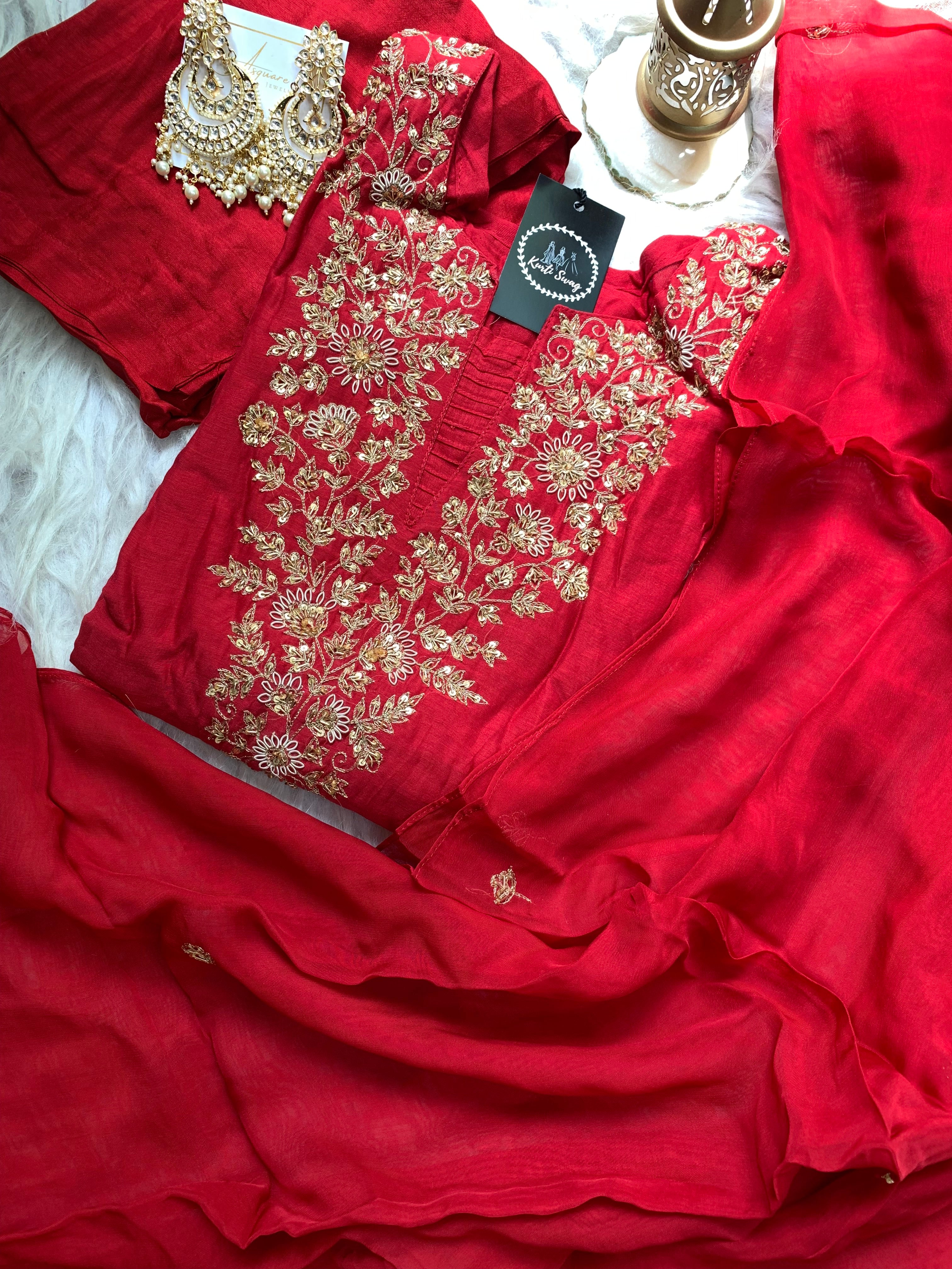 “TAPASYA” Mul Chanderi Festive Suit Set ✨🧿 | KurtiSwag