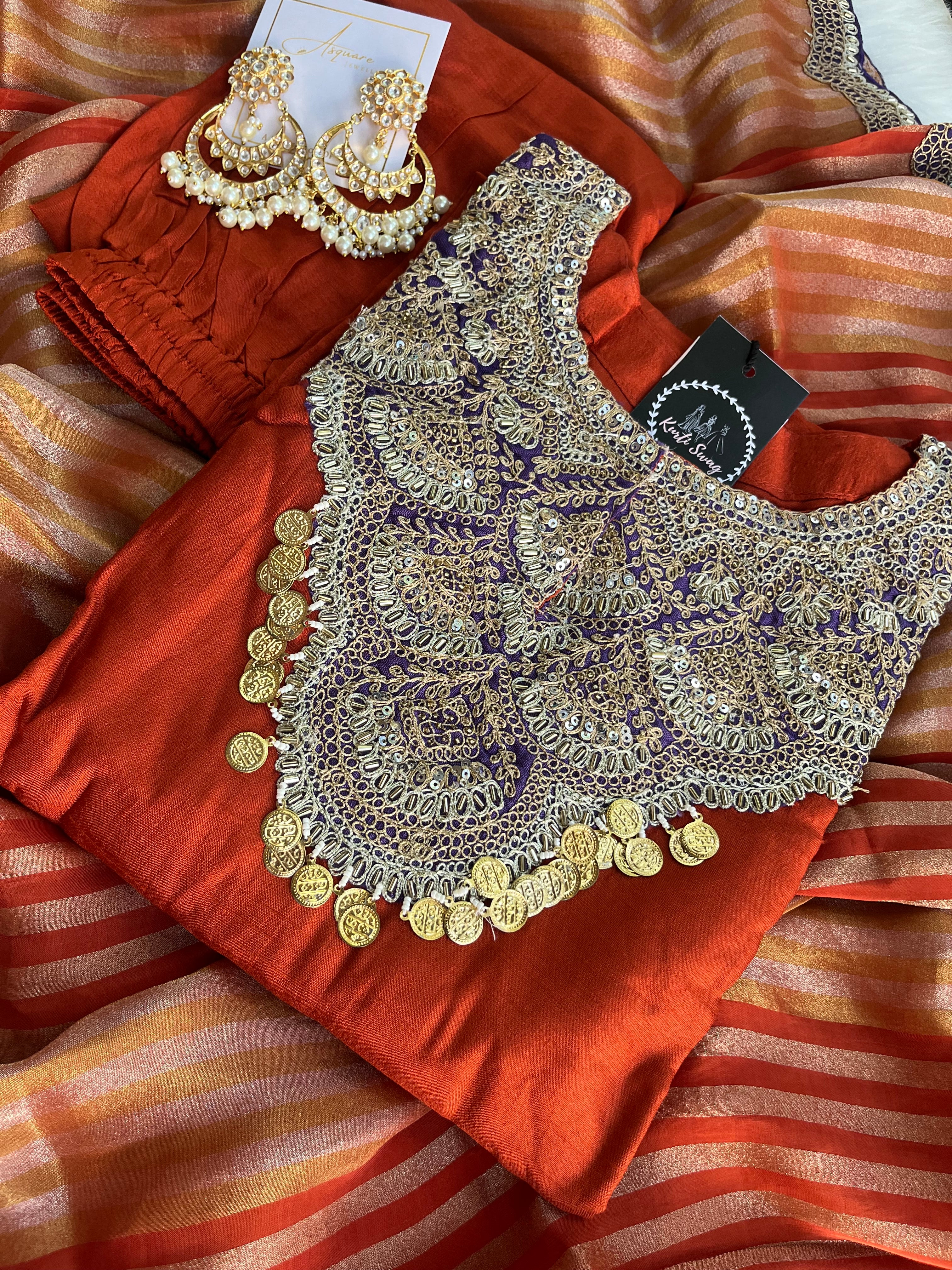 “GAUHAR” Premium Silk Festive Wear ✨💕 | KurtiSwag