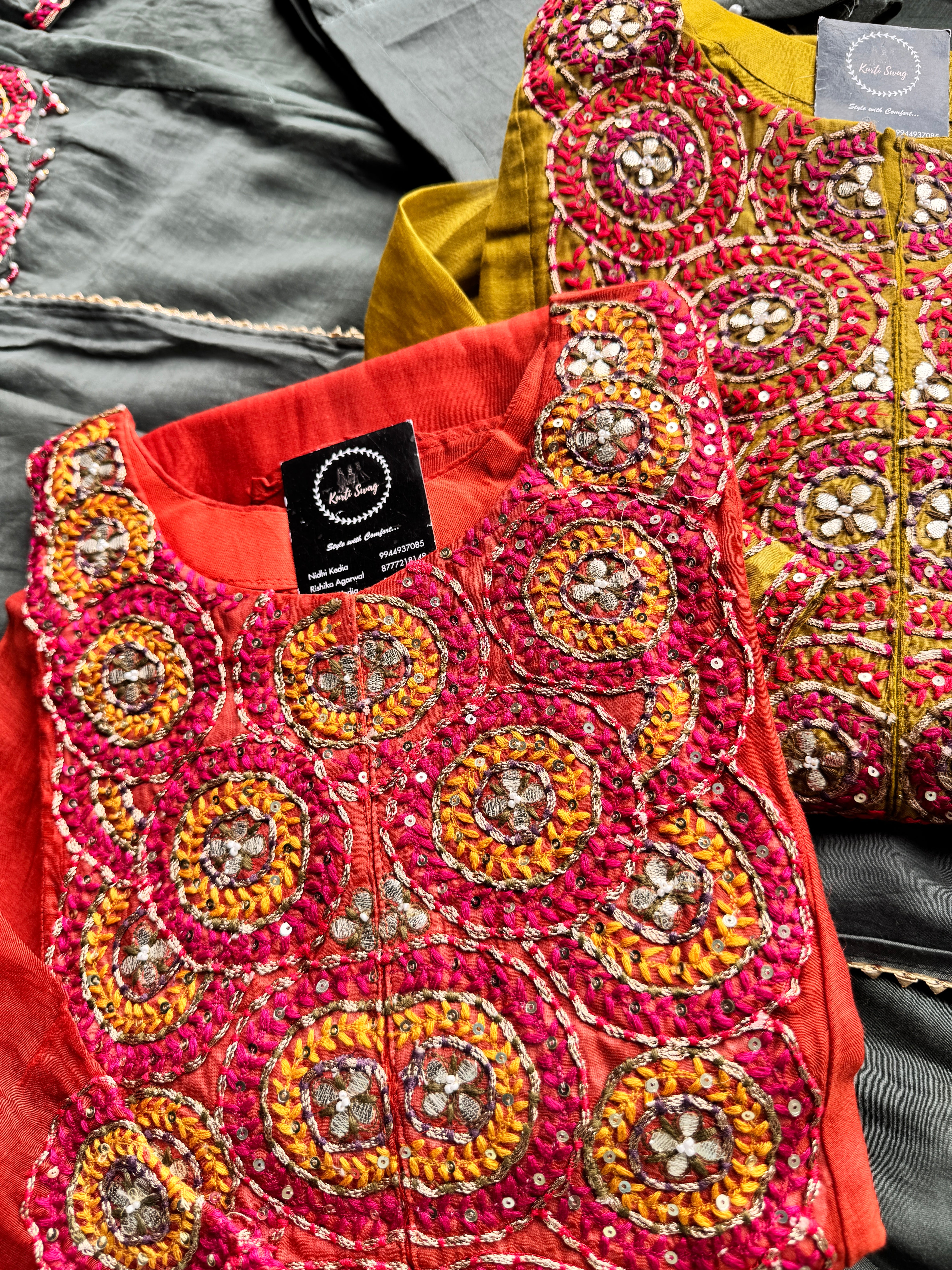 “BAABUL”Premium Mul Chanderi Kurta Set | KurtiSwag