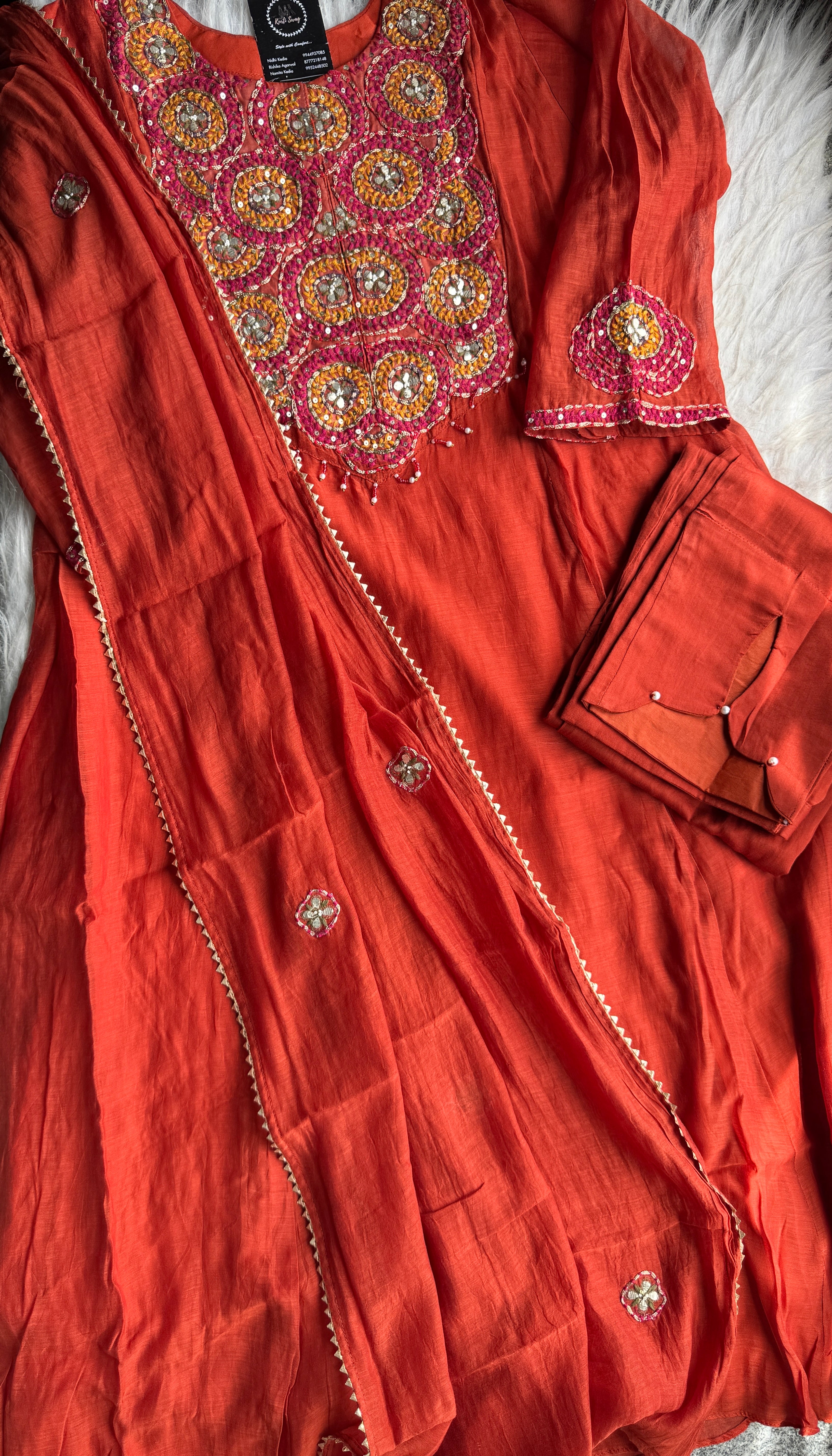 “BAABUL”Premium Mul Chanderi Kurta Set | KurtiSwag