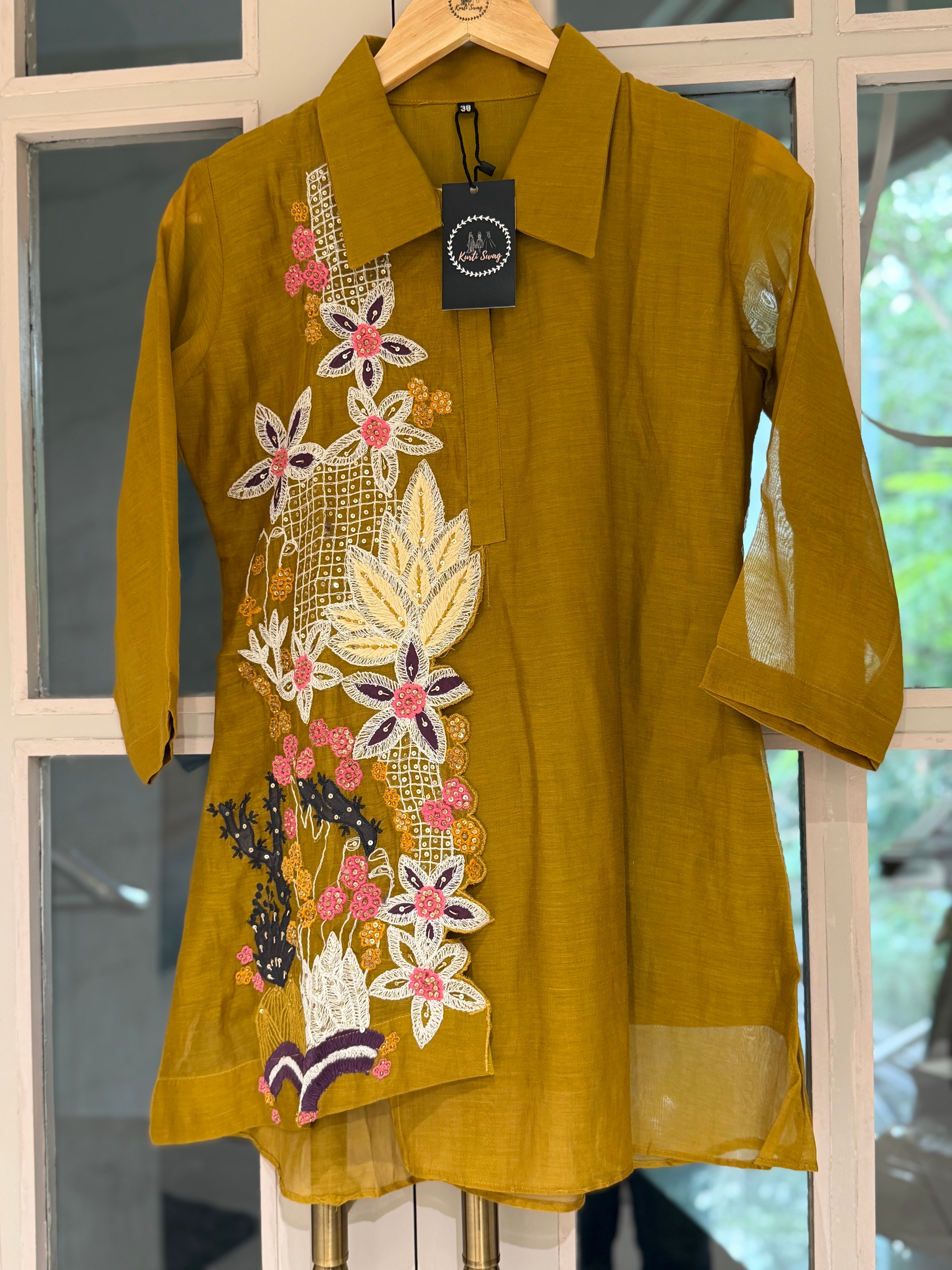“IRA” Designer Mul Chanderi Coord Set 💕✨ | KurtiSwag