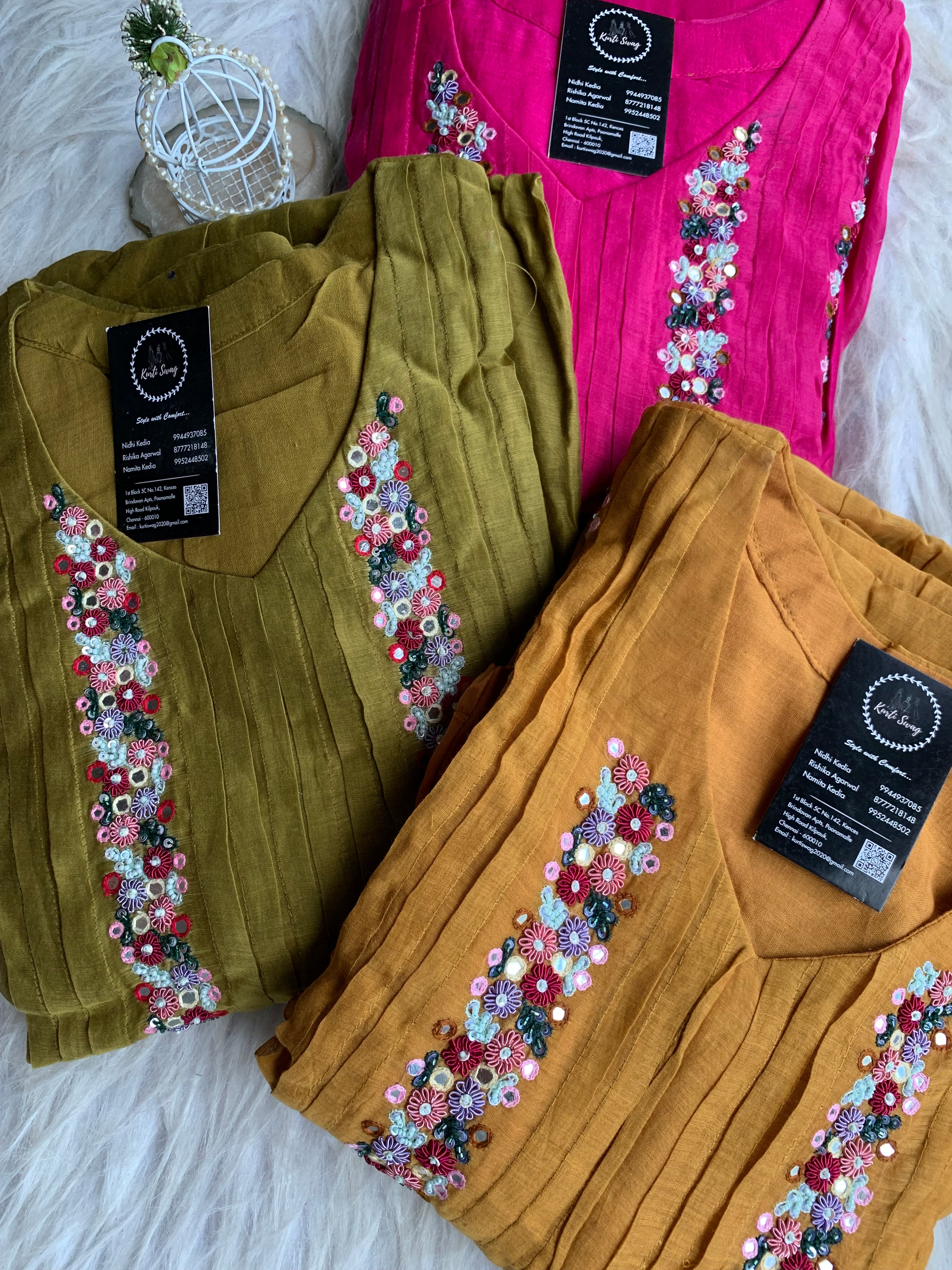 “SHANAYA” Premium Mul Chanderi Festive Wear ✨💕 | KurtiSwag