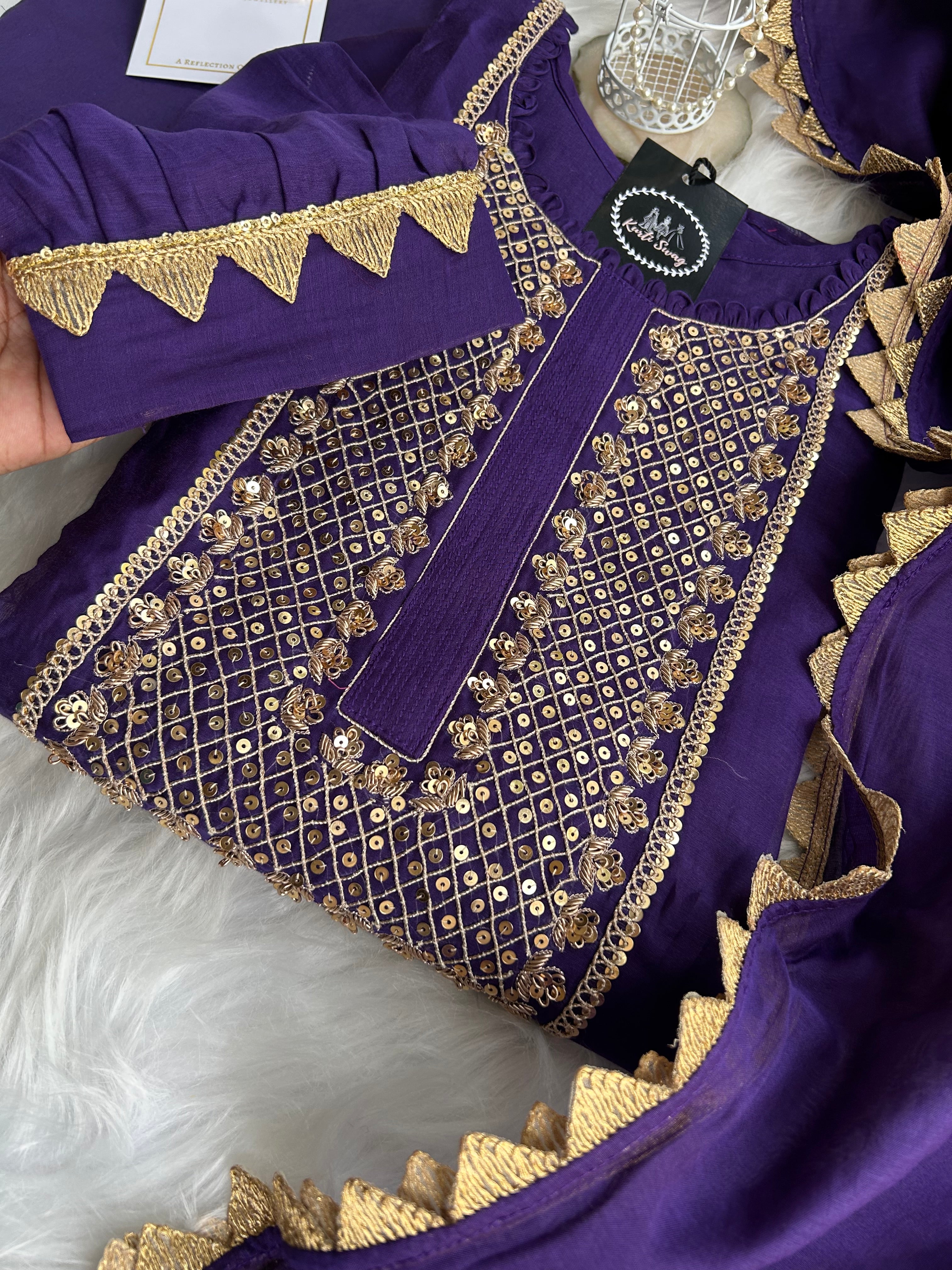“ISRANI” Premium Festive Wear In Mul Chanderi ✨💕 | KurtiSwag