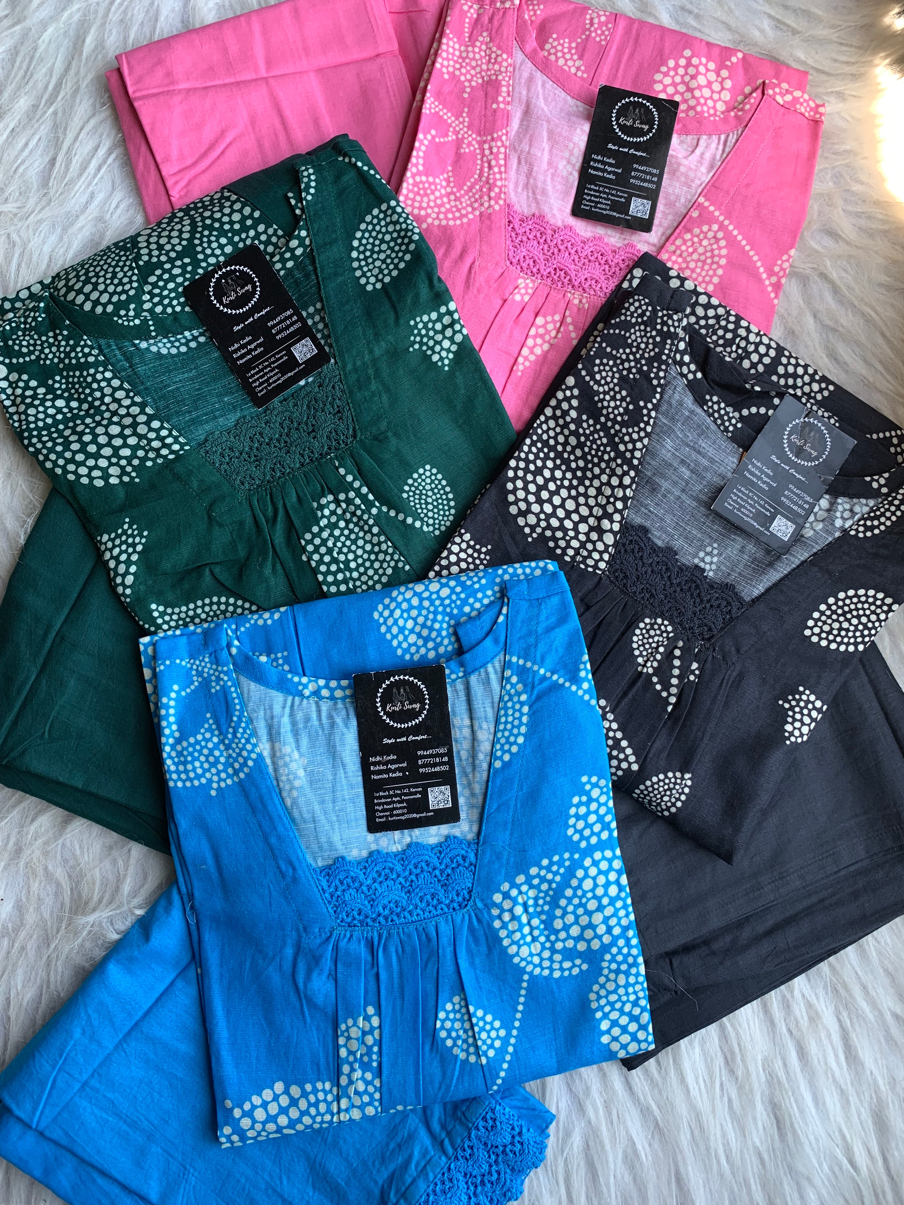 "TAMANA" Printed Sleeveless Cotton Kurta Pant Set ☀️ | KurtiSwag