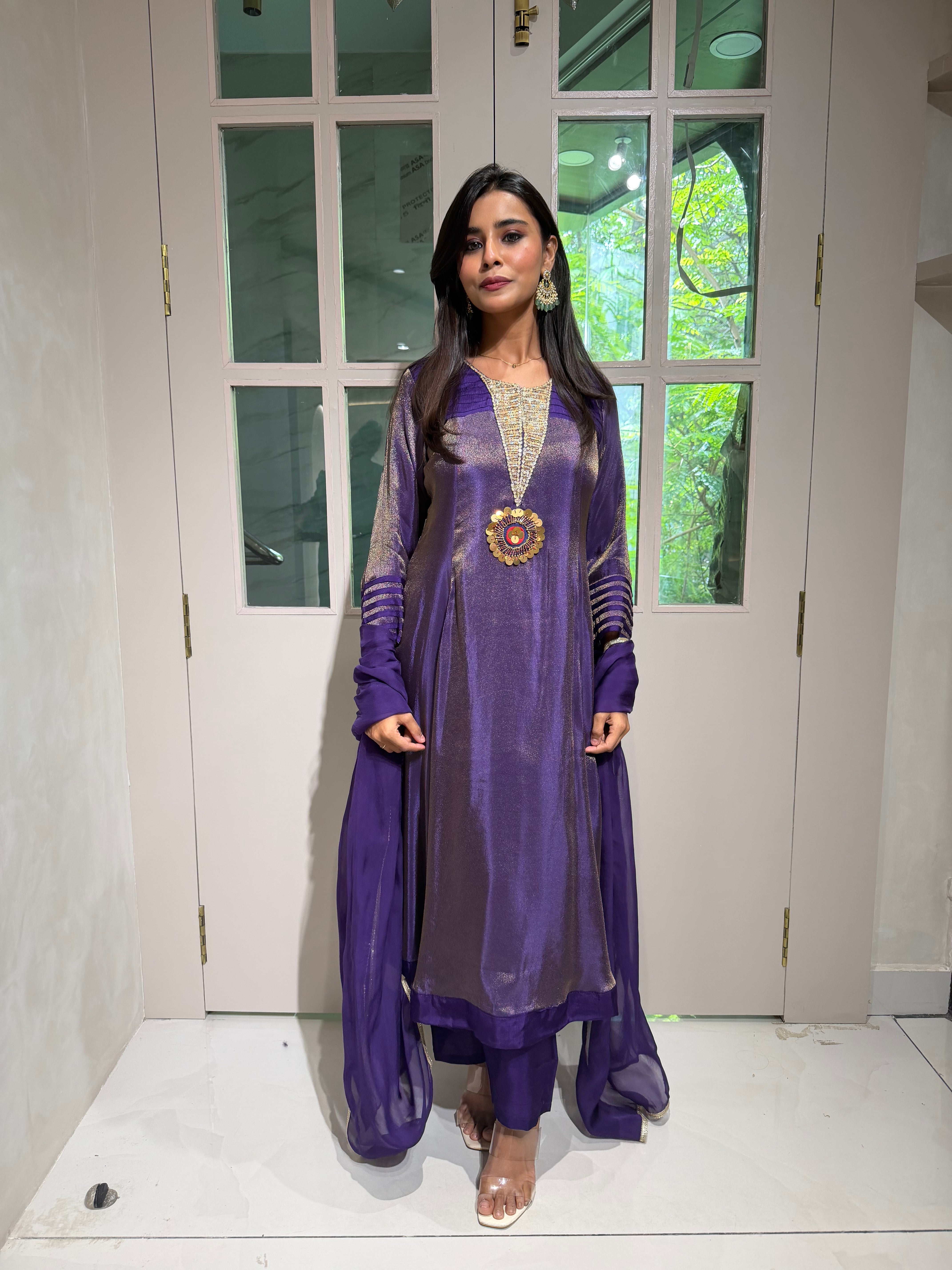 “REHMAT” Premium Crush Tissue Anarkali Set ✨💕 | KurtiSwag