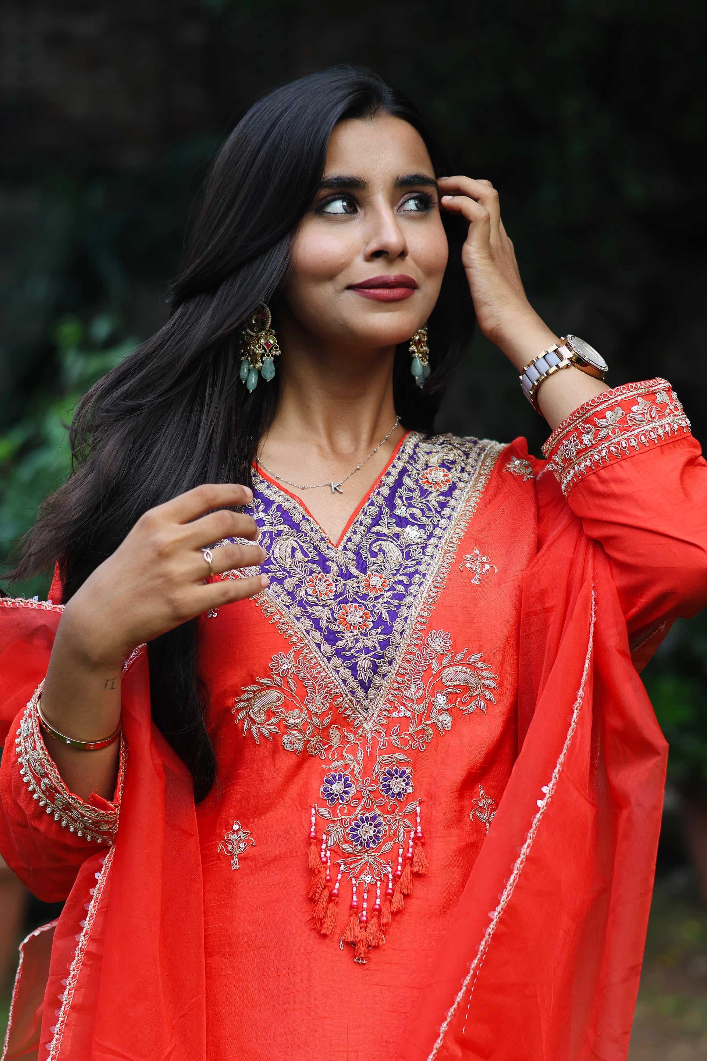 “KASHMEERA” Dola Silk Dabka Embellished Designer Suit Set ✨💕 | KurtiSwag