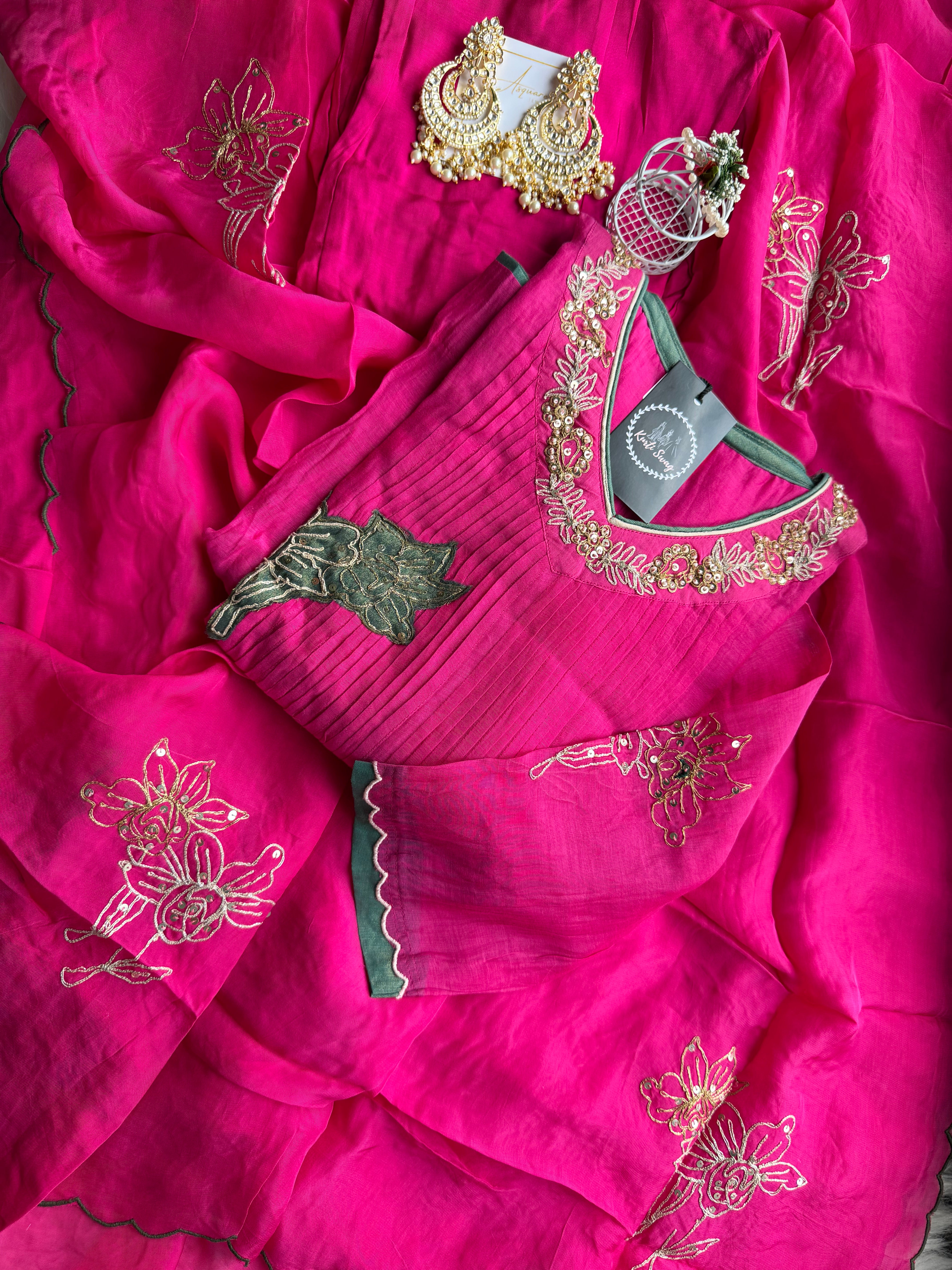 “RUHANI” Premium Mul Chanderi Festive Suit set ✨❤️ | KurtiSwag