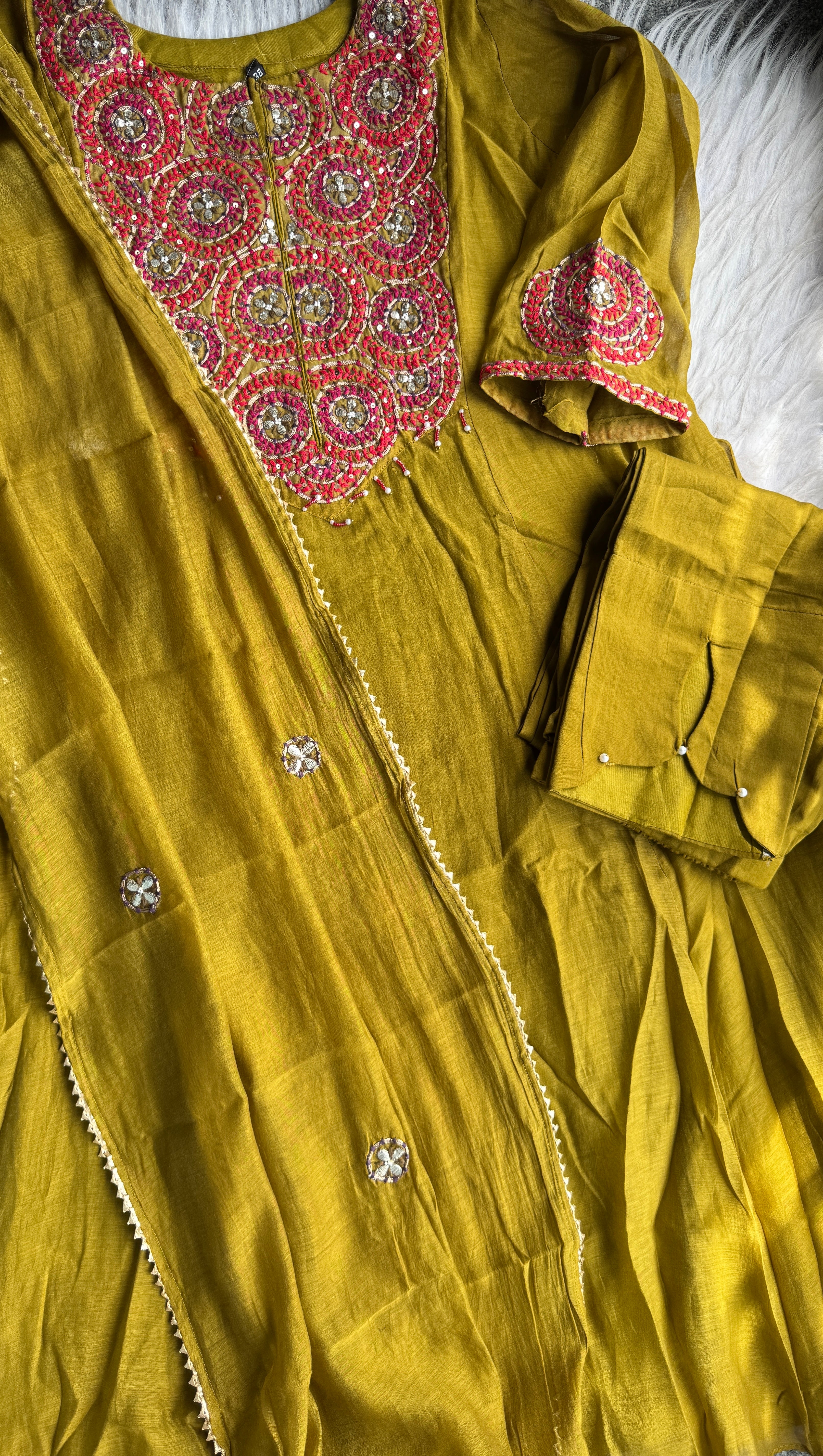 “BAABUL”Premium Mul Chanderi Kurta Set | KurtiSwag