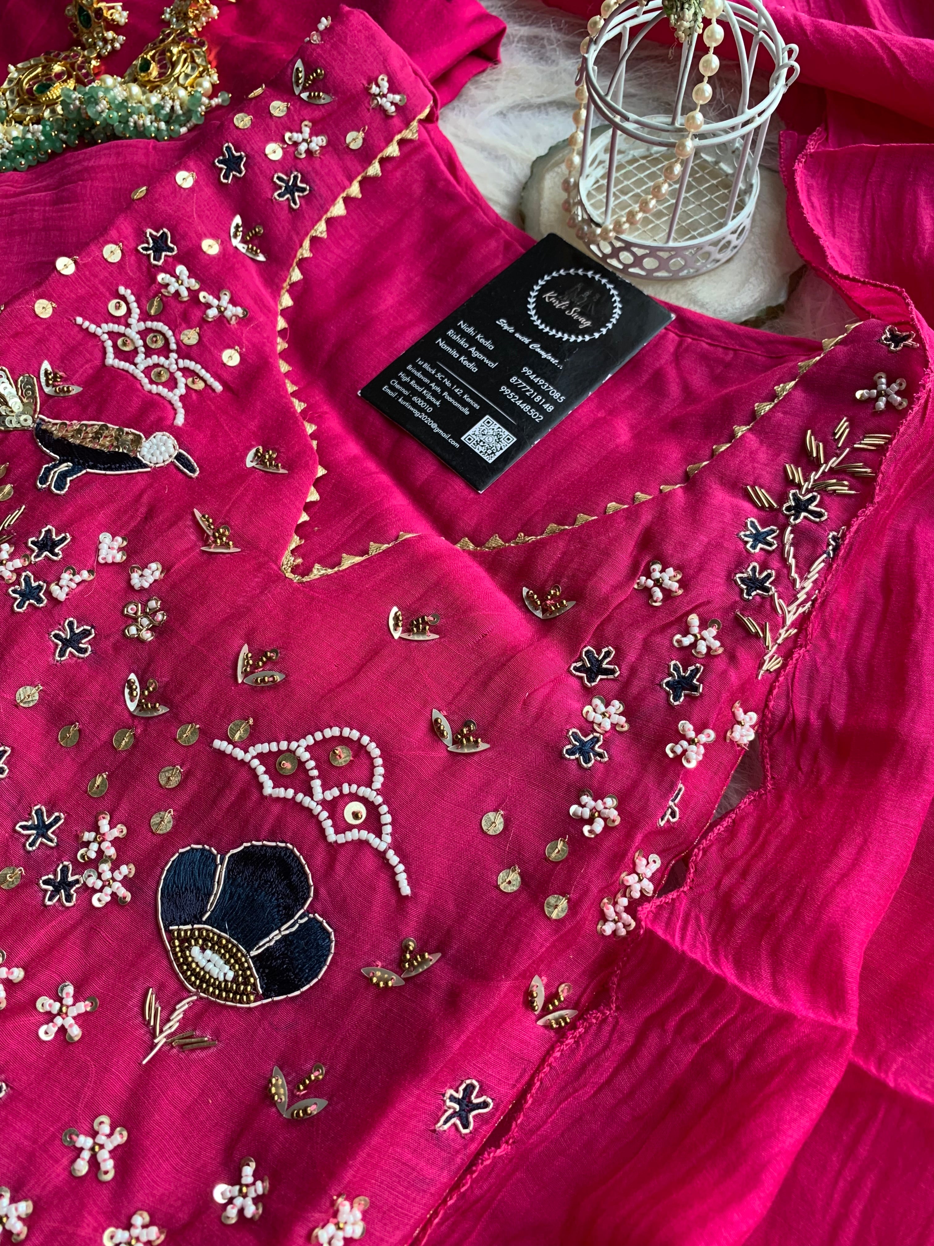 “GULNAAZ” Premium Mul Chanderi Festive Suit Set ✨💕 | KurtiSwag
