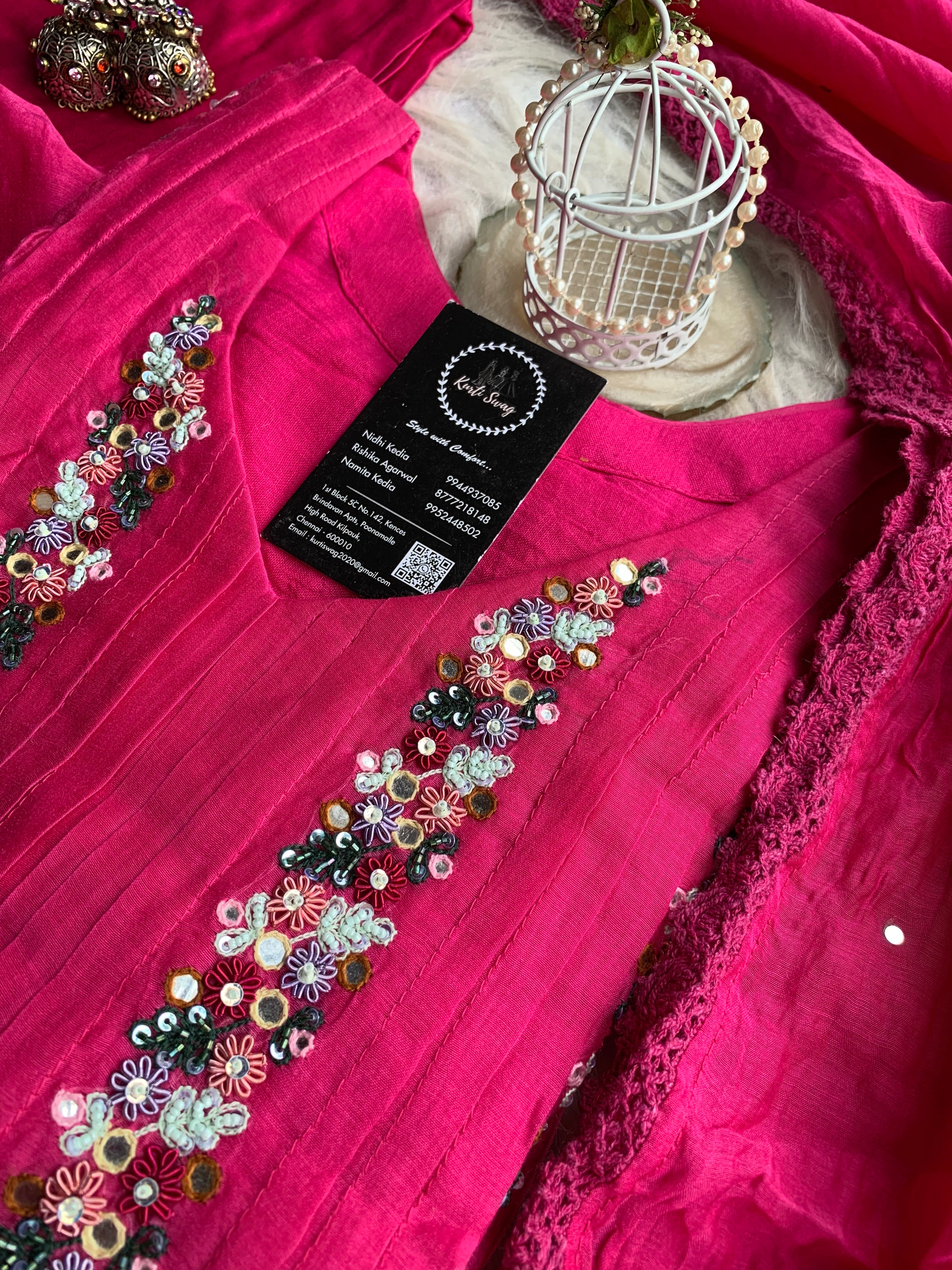 “SHANAYA” Premium Mul Chanderi Festive Wear ✨💕 | KurtiSwag