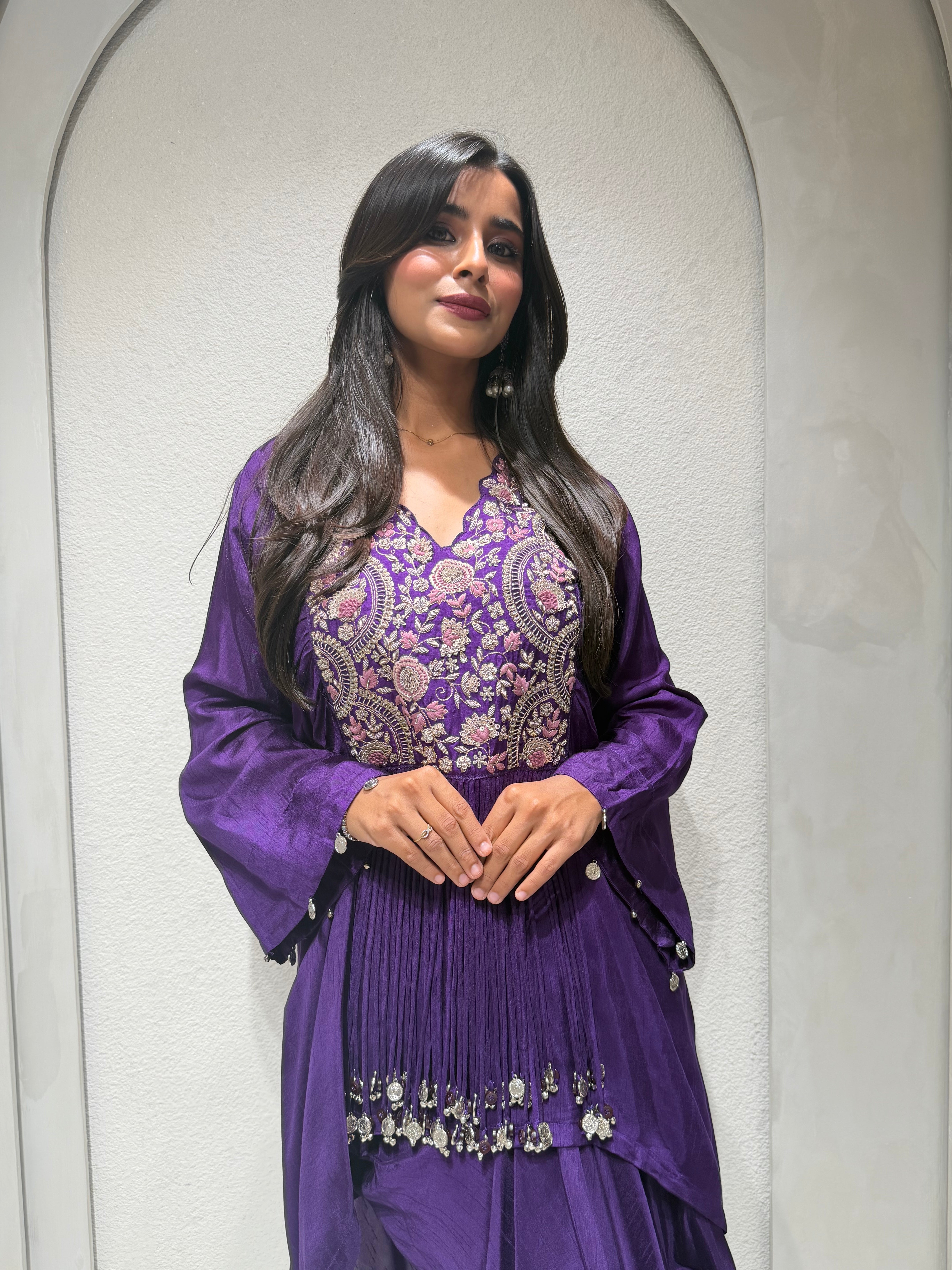 “FIDA” Designer Drape Set With Handwork ✨💕 | KurtiSwag