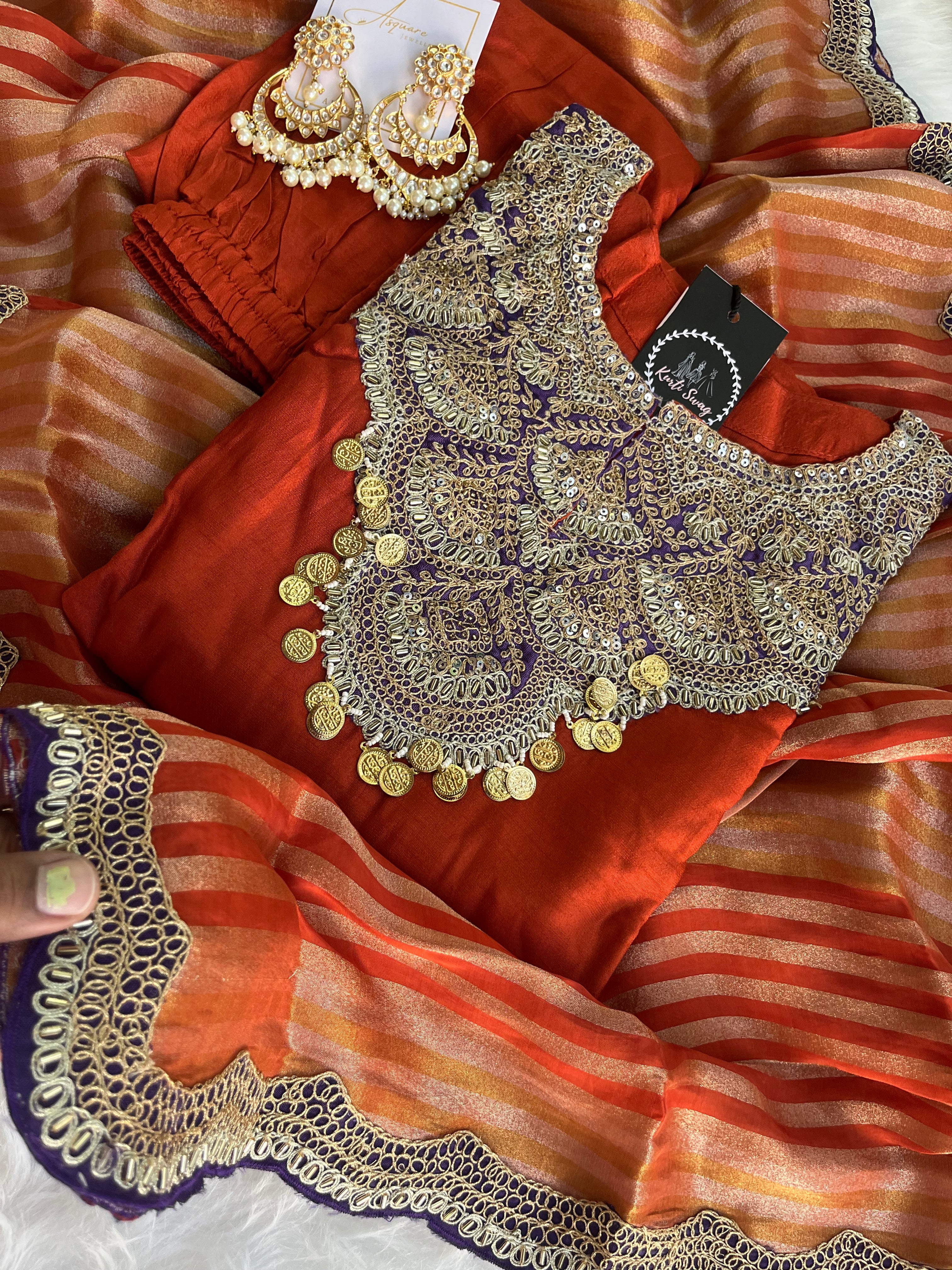 “GAUHAR” Premium Silk Festive Wear ✨💕 | KurtiSwag