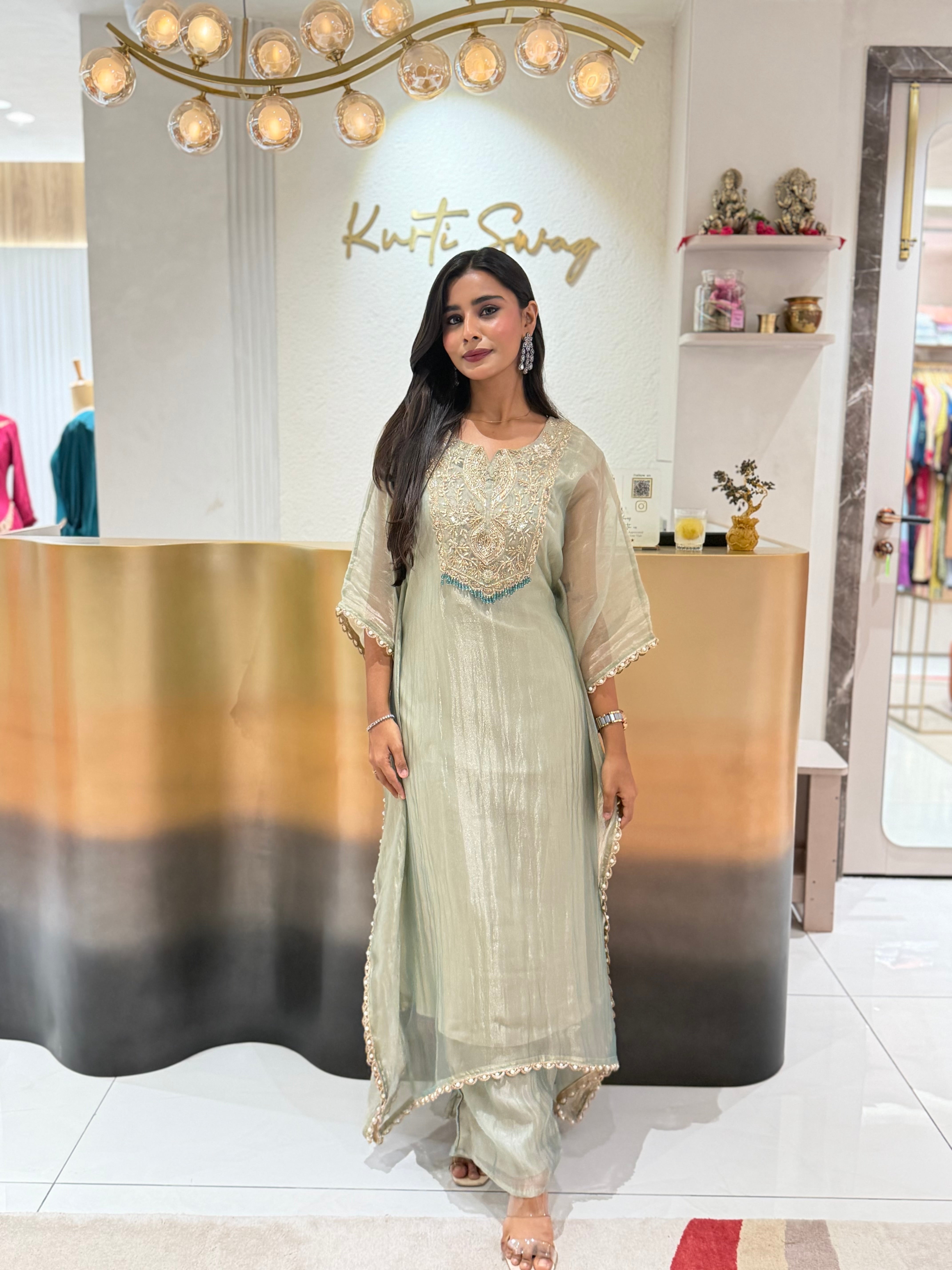 “TISSUE KAFTANS” Edit ✨❤️ | KurtiSwag