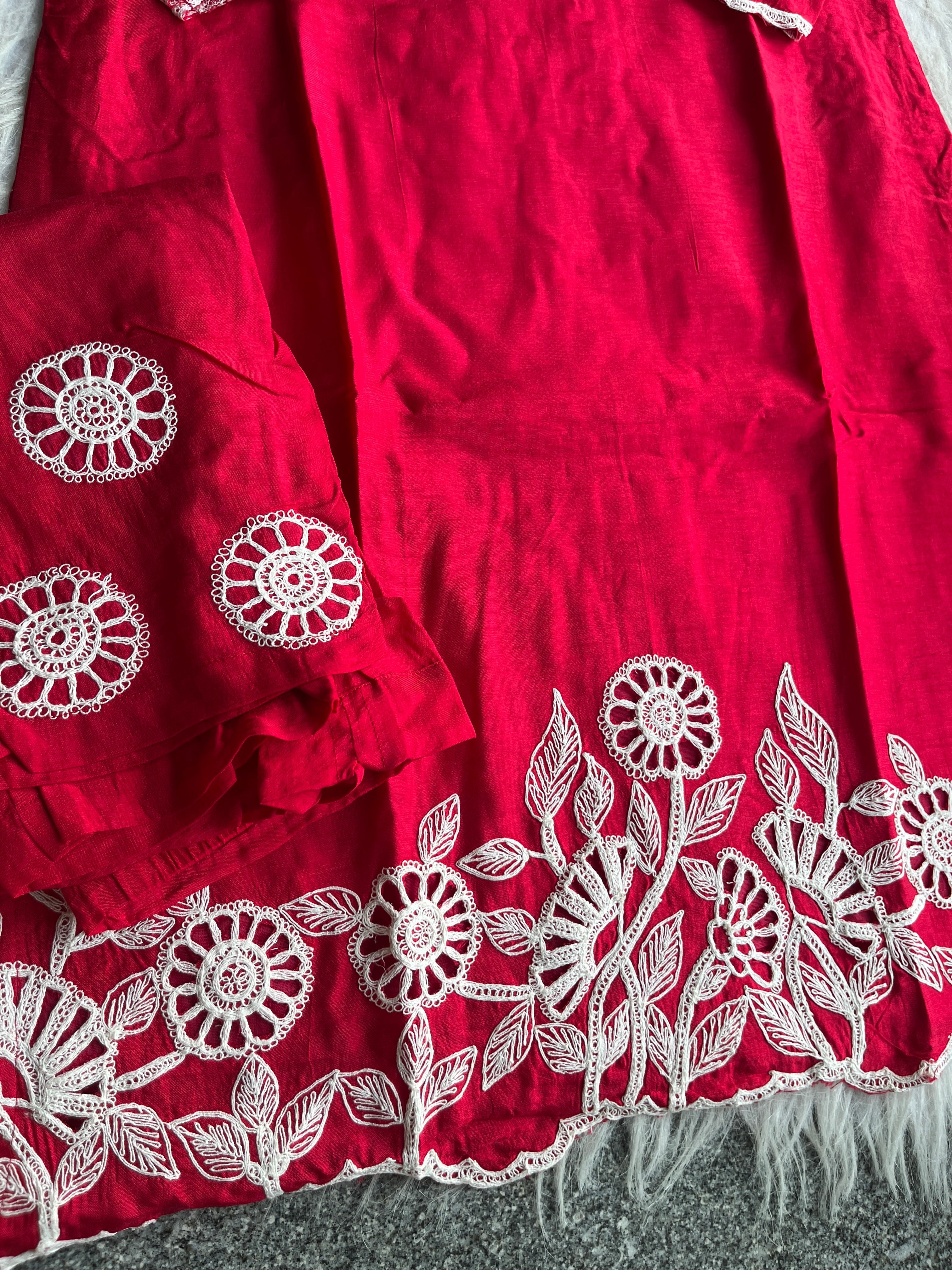 “HEERAL” Dola Silk Thread Cut Work Coord Set ✨💕 | KurtiSwag