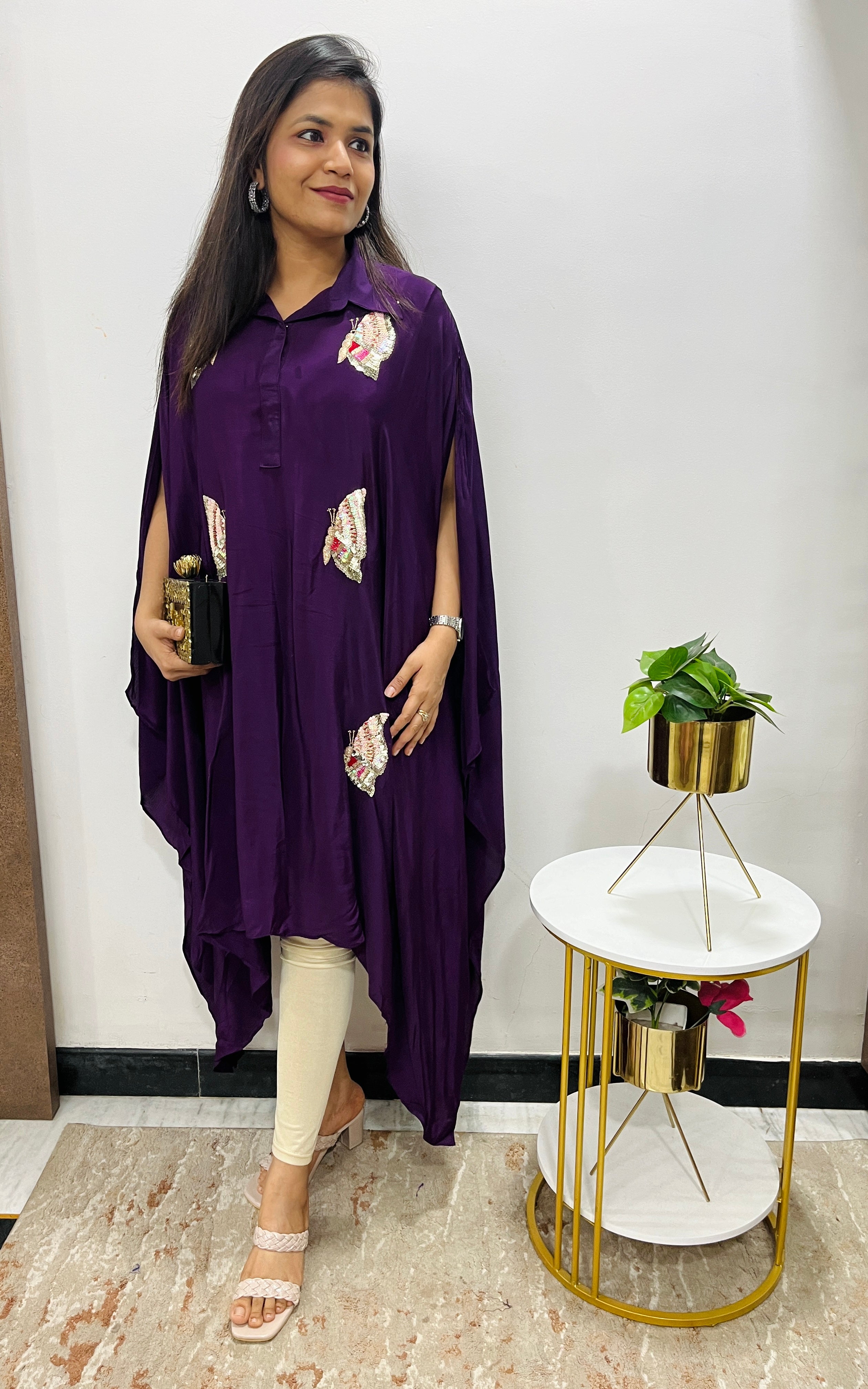 “NAISHA” Kaftan Cape Dress ✨💕 | KurtiSwag