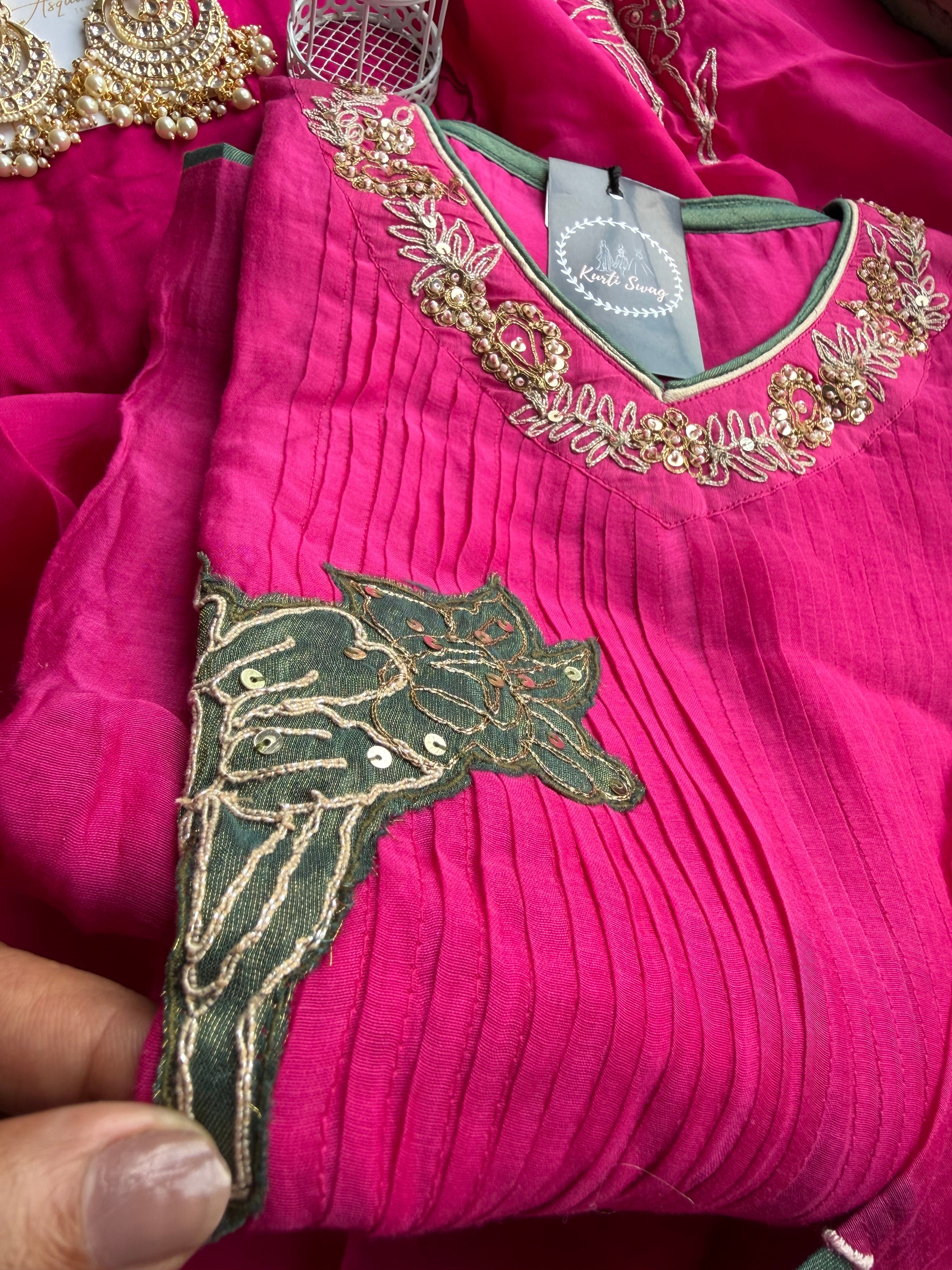“RUHANI” Premium Mul Chanderi Festive Suit set ✨❤️ | KurtiSwag
